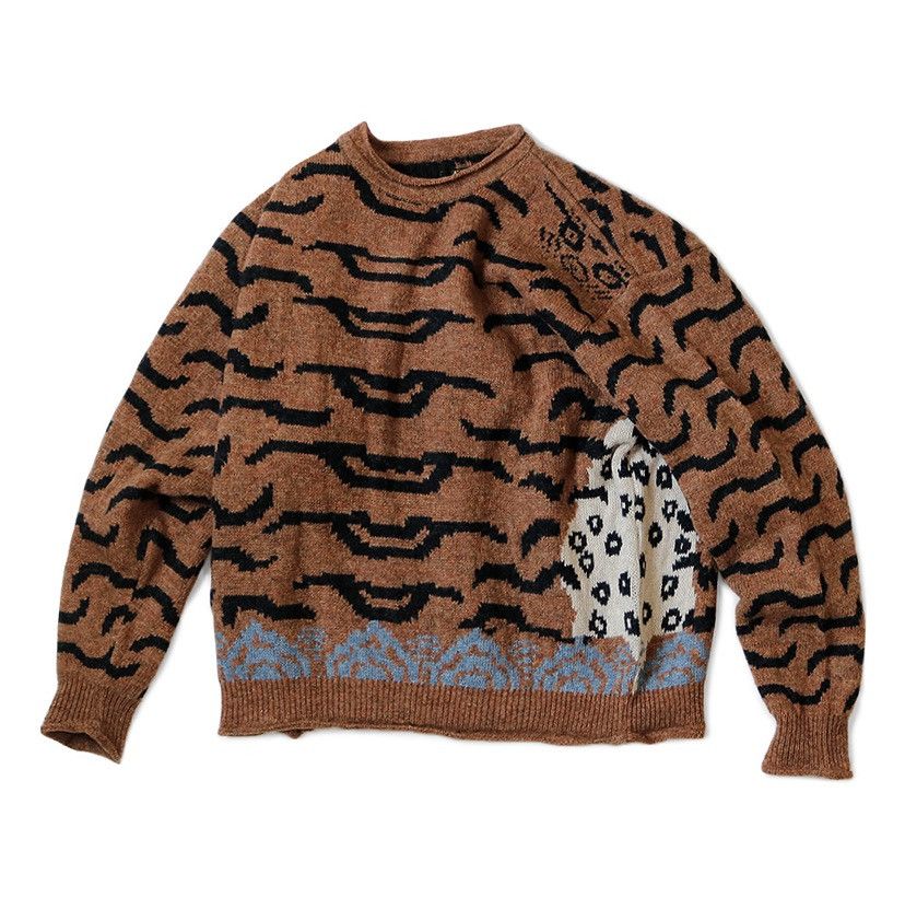Kapital Kapital 7G Wool Nepal Tiger Crew Sweater Size US L / EU 52-54 / 3 - 1 Thumbnail