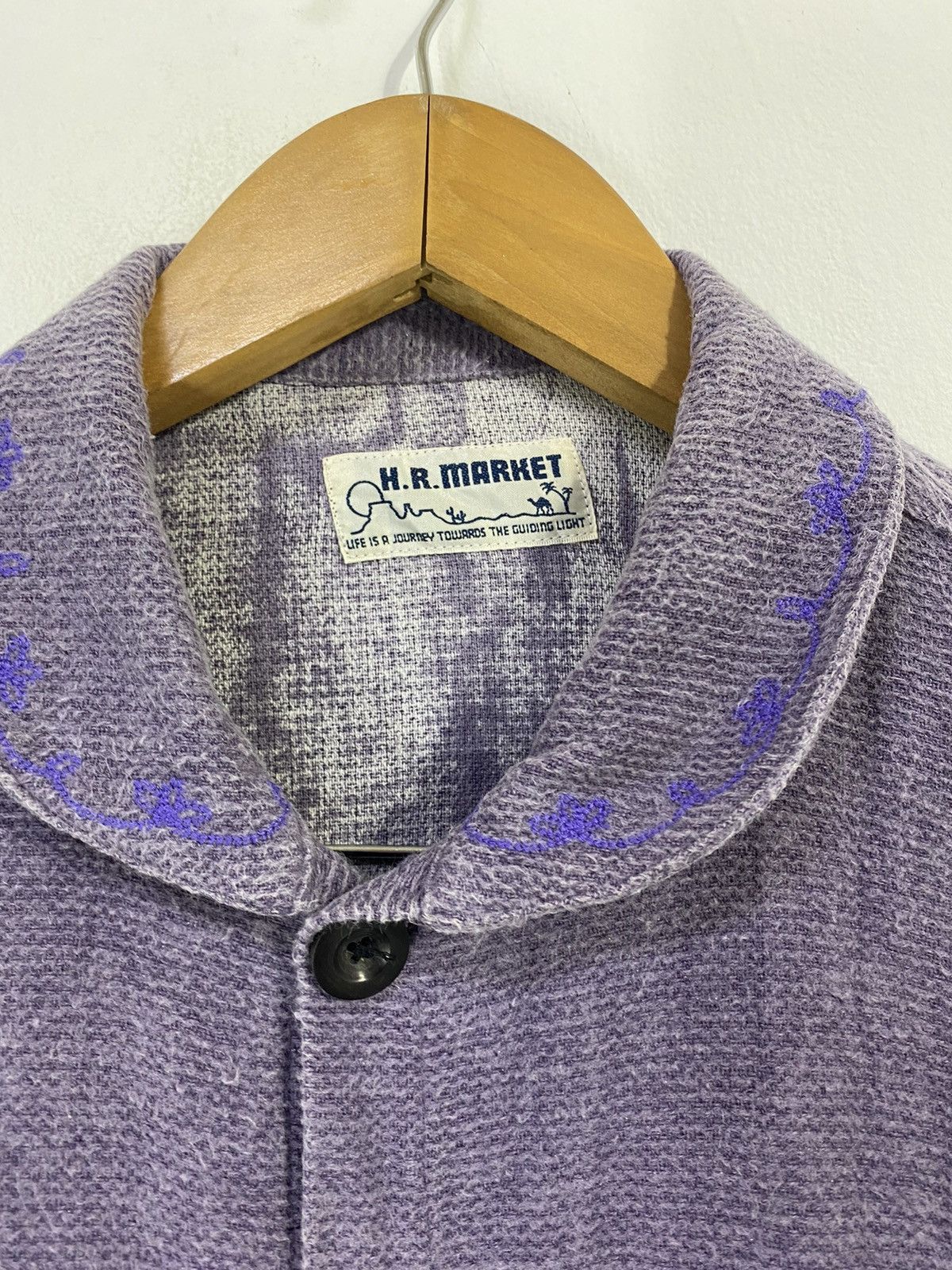 Blue Blue Japan × HOLLYWOOD RANCH MARKET HR. Market Button Up Shirt Jacket Nice Design Size US S / EU 44-46 / 1 - 3 Thumbnail