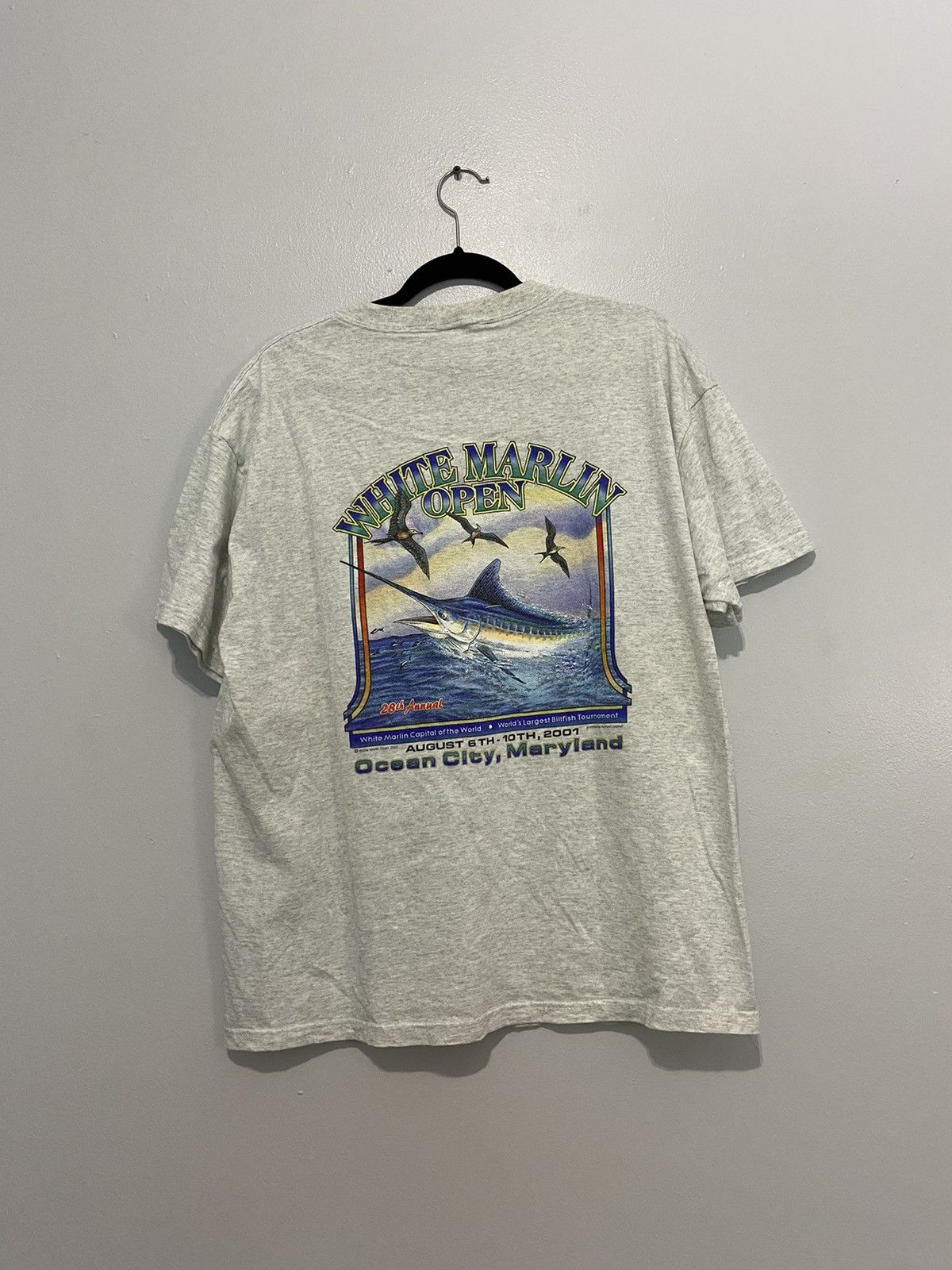 Vintage Vintage 2001 White Marlin Open T-Shirt Size US XL / EU 56 / 4 - 1 Thumbnail