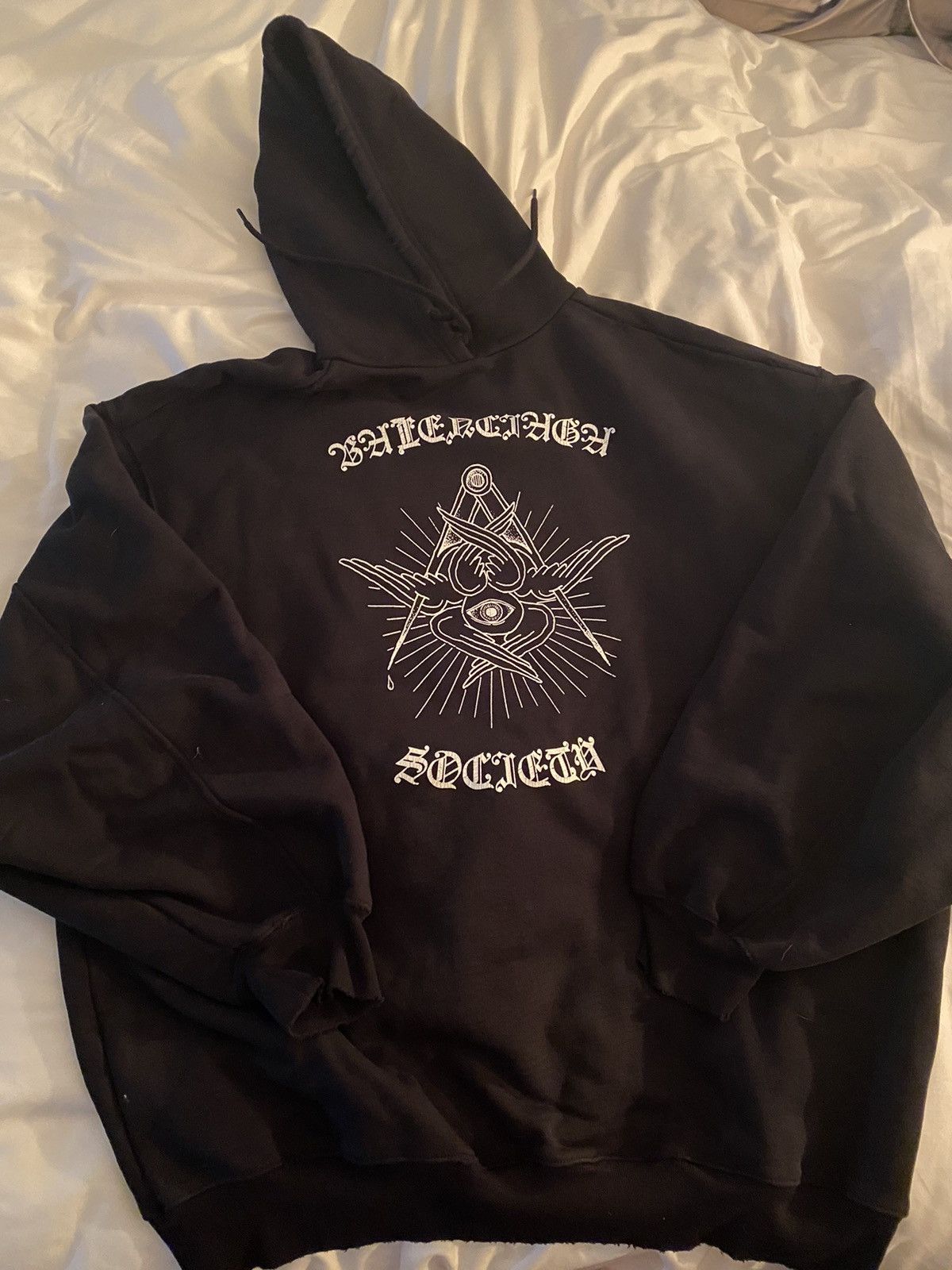 Balenciaga Balenciaga gothic hoodie | Grailed