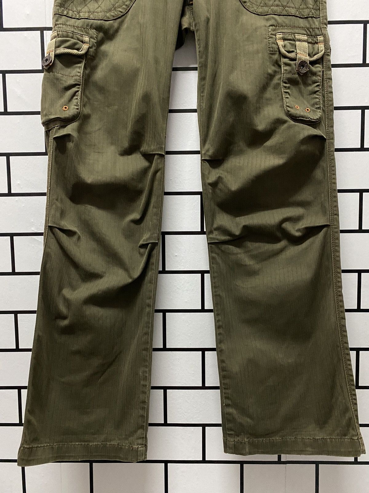 Edwin Vintage Edwin Japan Cargo Pants Combat Tactical flared Size US 33 - 6 Thumbnail