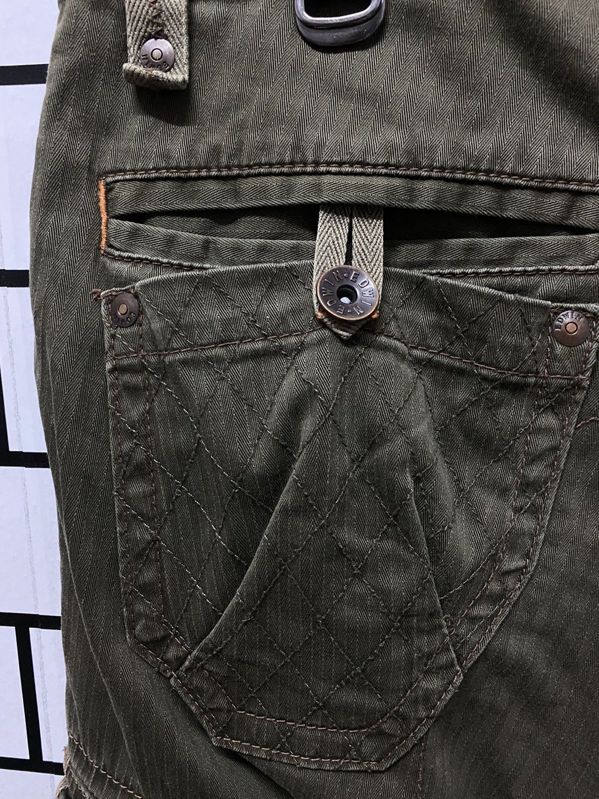 Edwin Vintage Edwin Japan Cargo Pants Combat Tactical flared Size US 33 - 15 Thumbnail