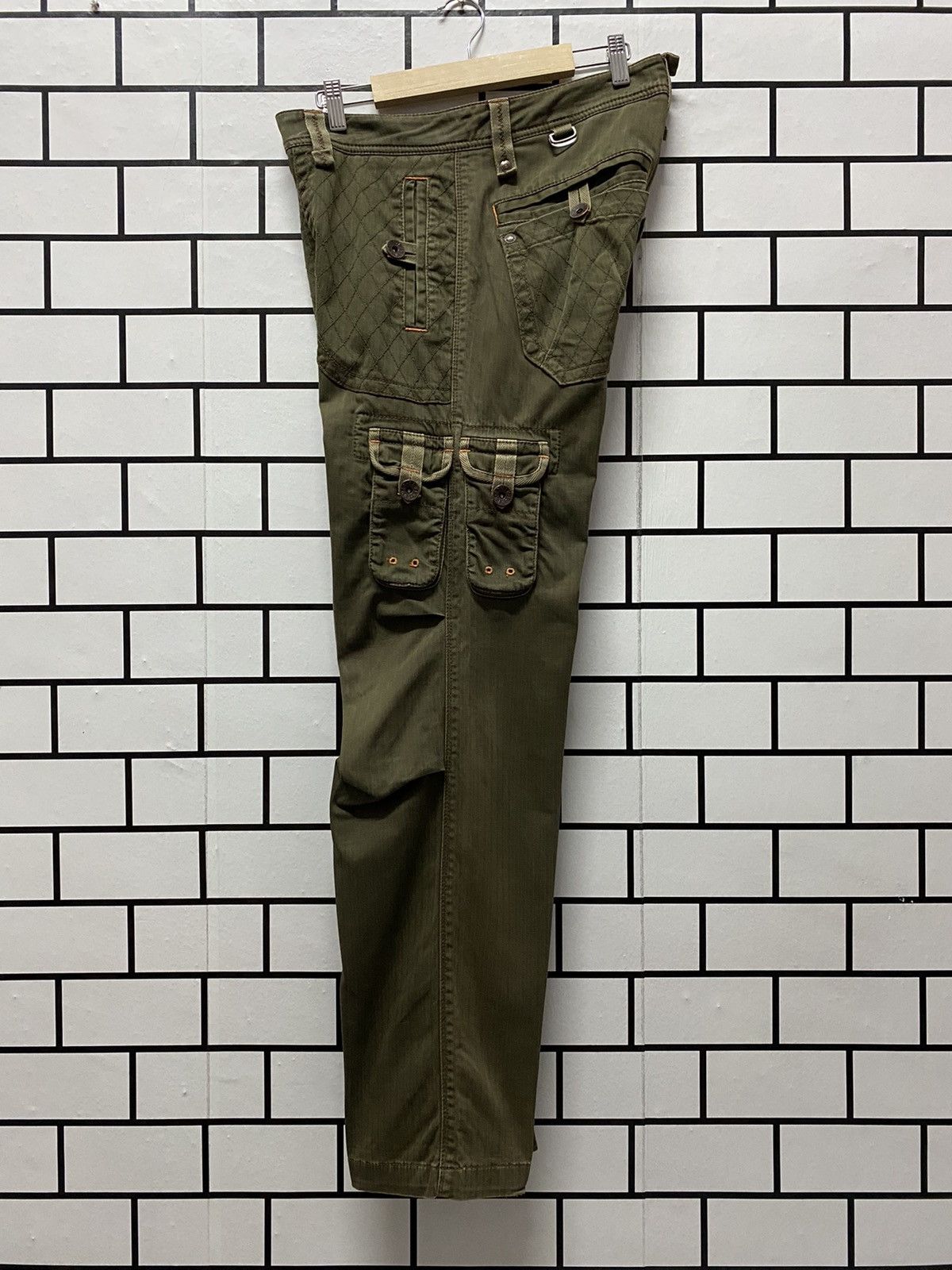 Edwin Vintage Edwin Japan Cargo Pants Combat Tactical flared Size US 33 - 11 Thumbnail