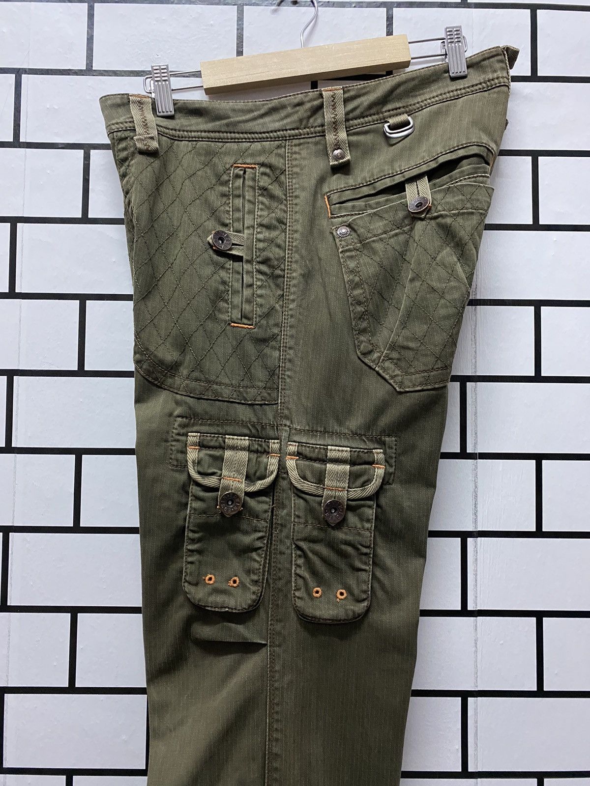 Edwin Vintage Edwin Japan Cargo Pants Combat Tactical flared Size US 33 - 12 Thumbnail