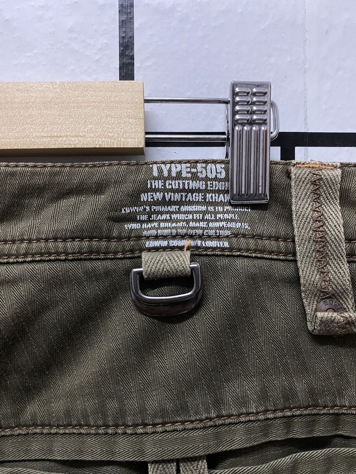 Edwin Vintage Edwin Japan Cargo Pants Combat Tactical flared Size US 33 - 17 Thumbnail