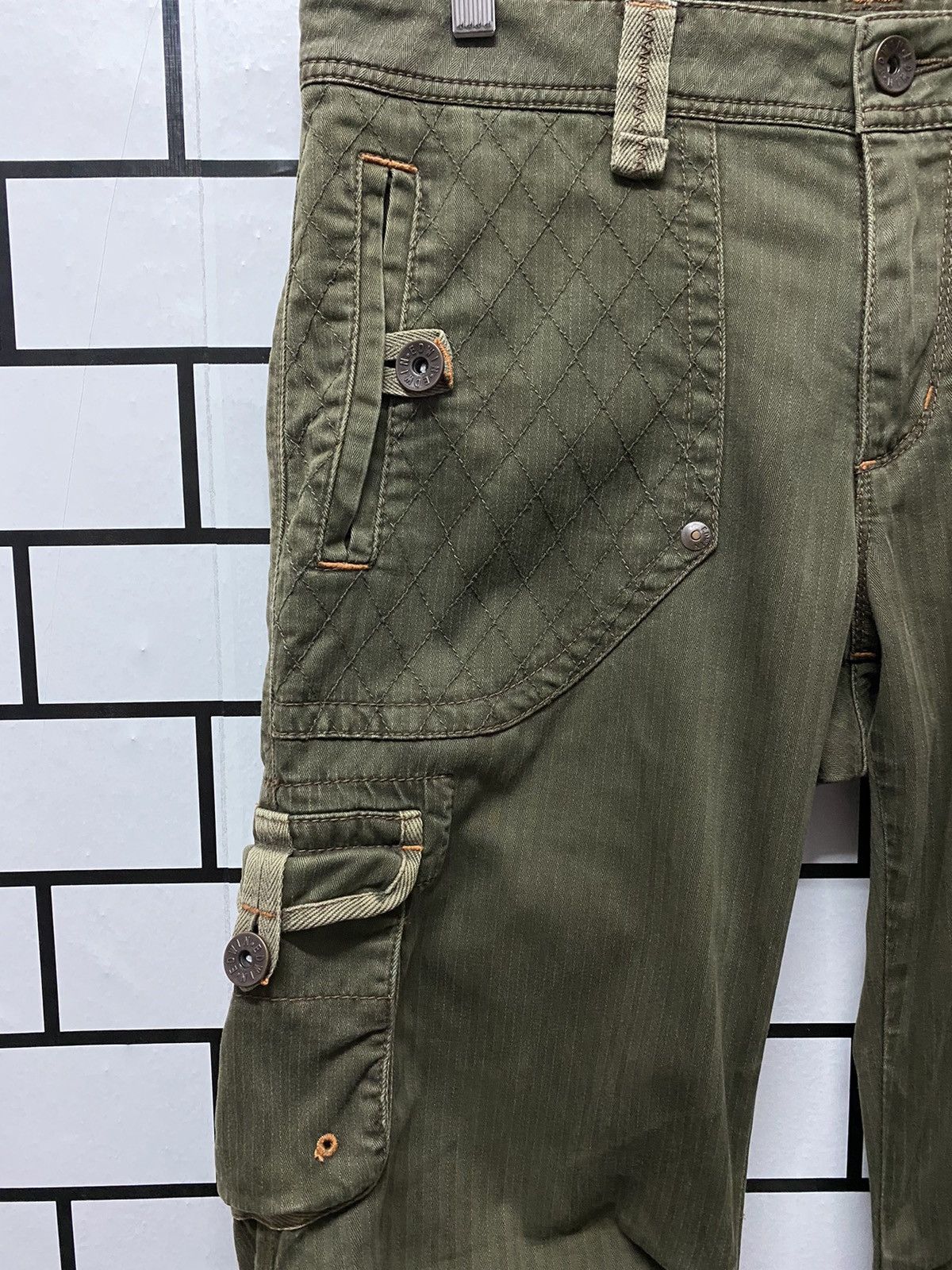 Edwin Vintage Edwin Japan Cargo Pants Combat Tactical flared Size US 33 - 7 Thumbnail