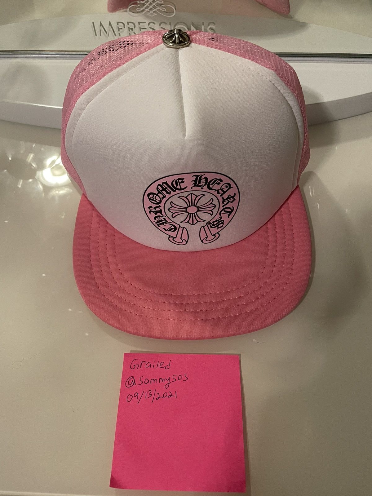 original quality Chrome Hearts x Sex Records Trucker Hat (Pink) |  www.fcbsudan.com