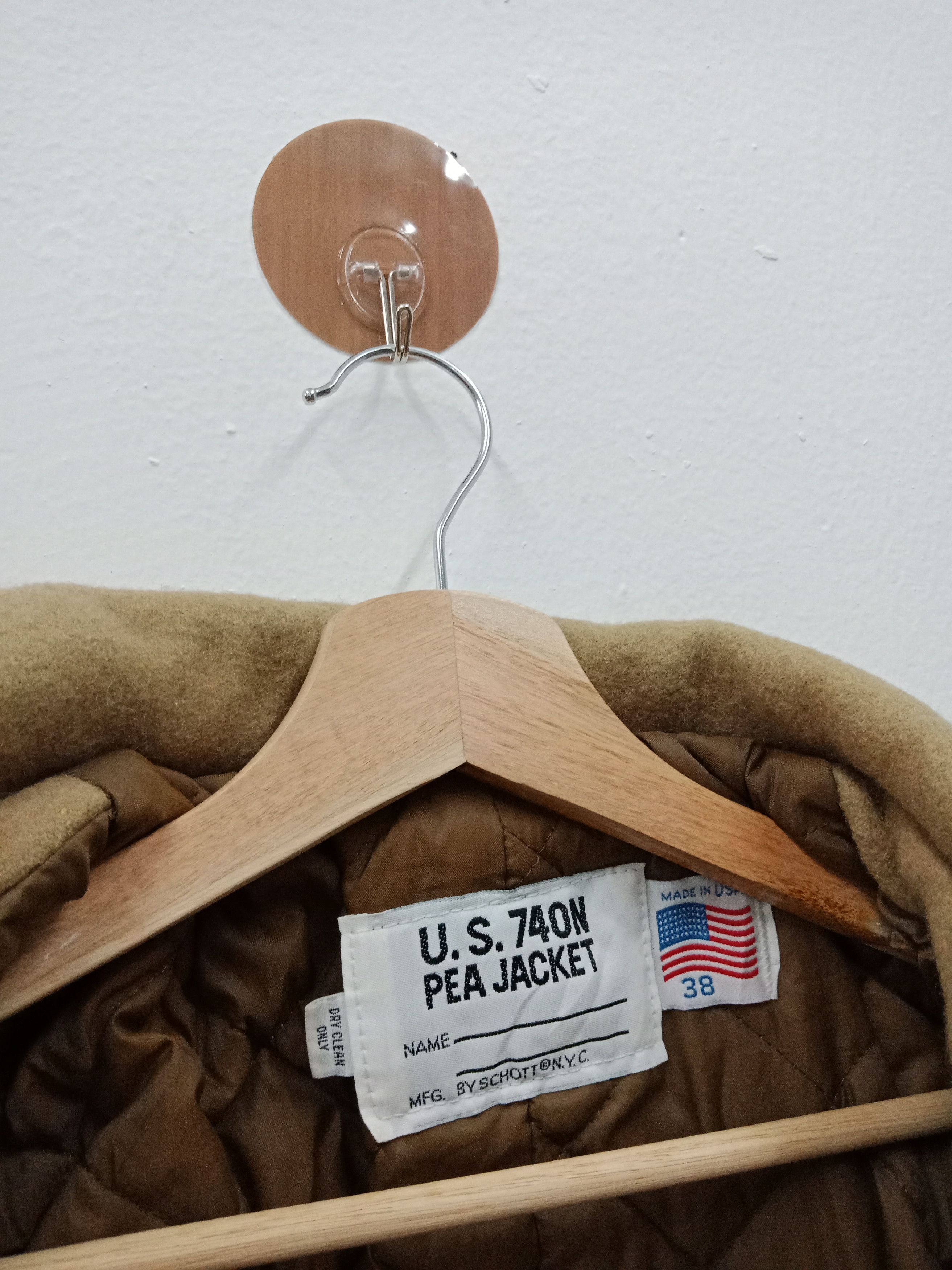 Schott Schott U.S 740 N Pea Double Breasted Wool Jacket Size US M / EU 48-50 / 2 - 7 Thumbnail