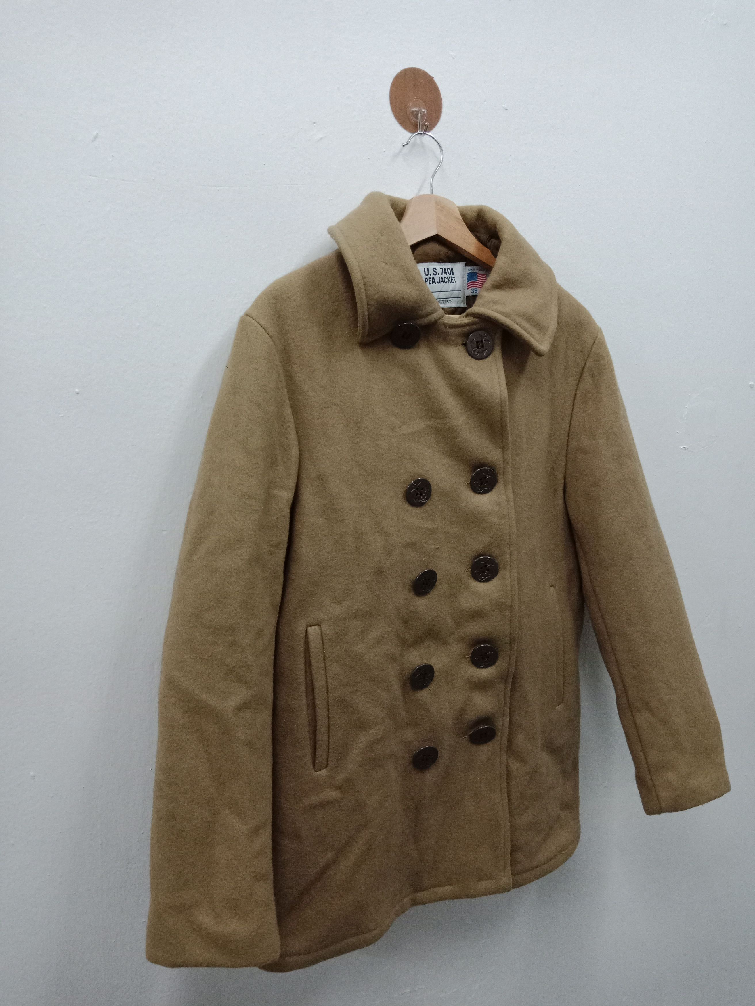 Schott Schott U.S 740 N Pea Double Breasted Wool Jacket Size US M / EU 48-50 / 2 - 5 Thumbnail