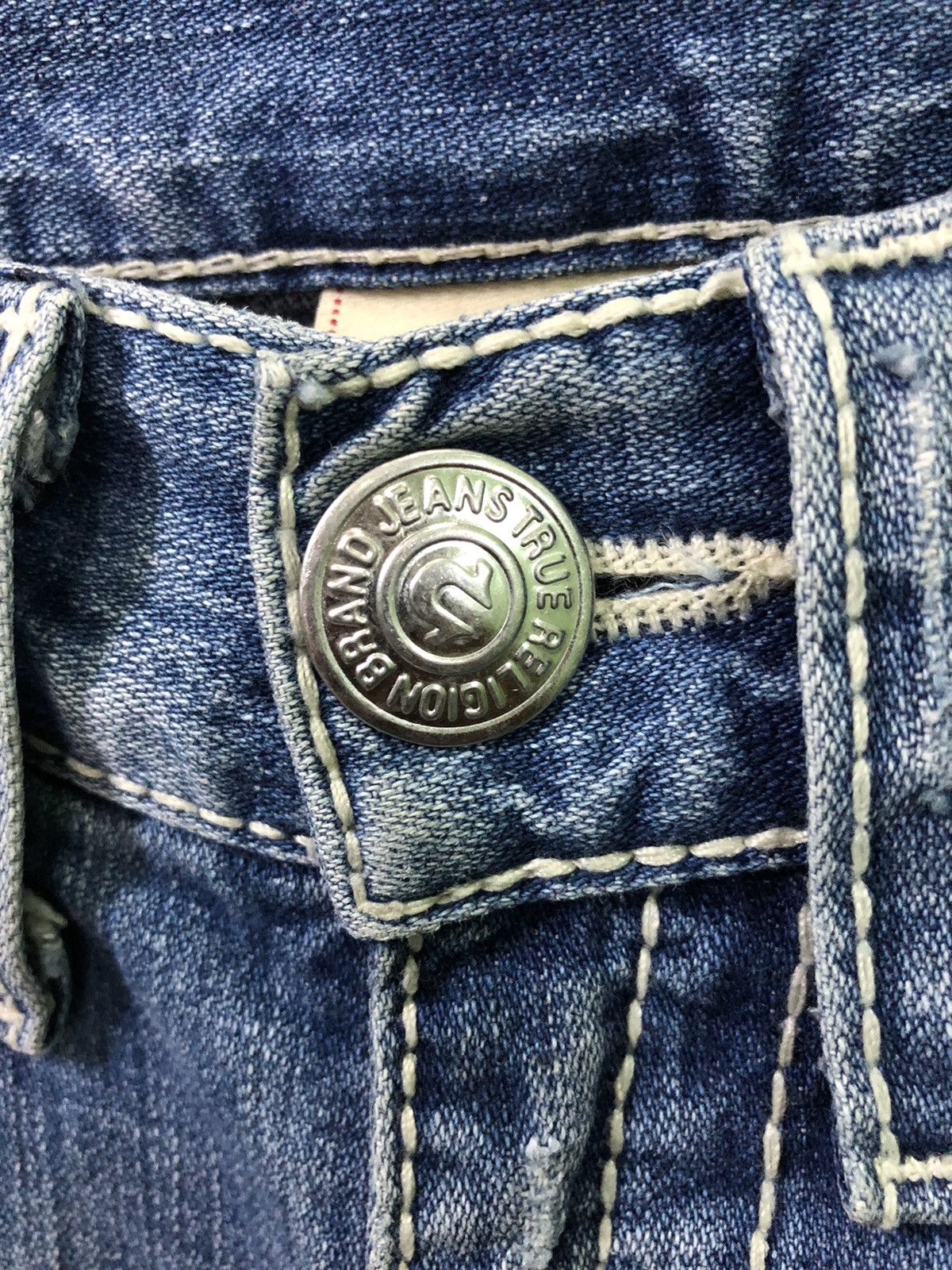 True Religion True Religion Distressed Denim Jeans Size US 32 / EU 48 - 3 Thumbnail