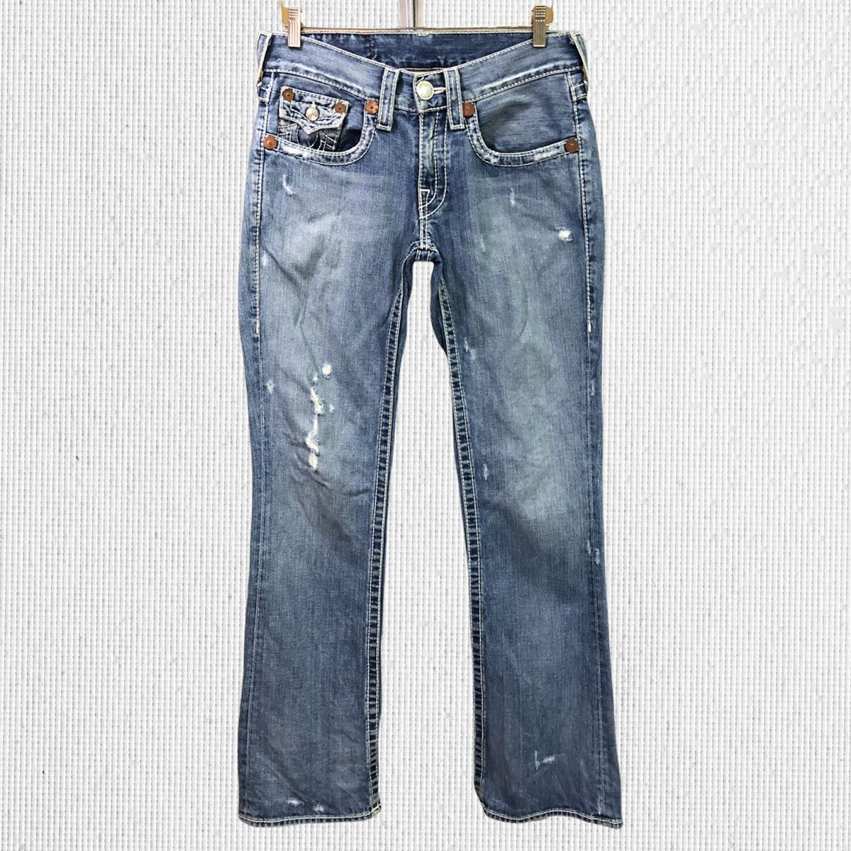 True Religion True Religion Distressed Denim Jeans Size US 32 / EU 48 - 1 Thumbnail