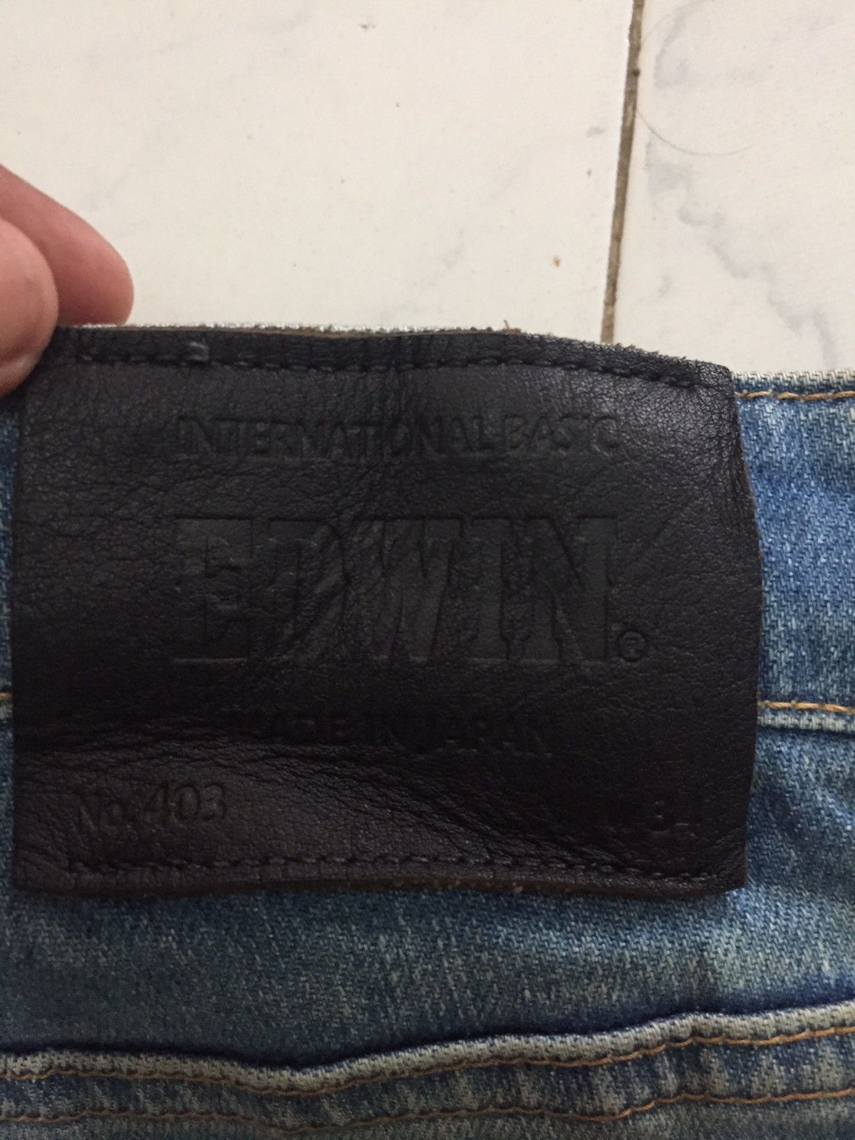 Edwin Edwin No.403 Dirty Denim Jeans Pant Size US 34 / EU 50 - 17 Thumbnail