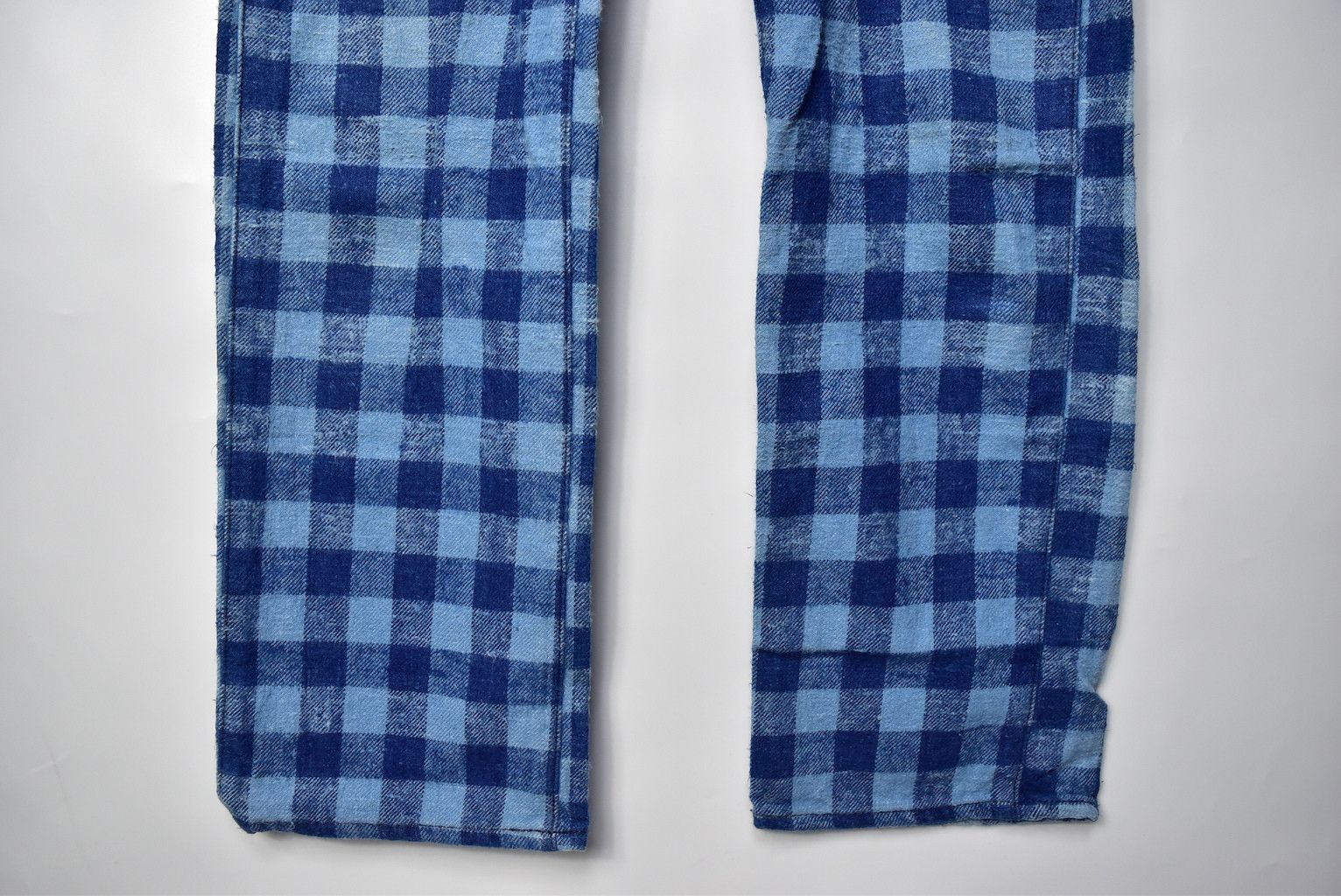 Blue Blue Japan BLUE BLUE Indigo checker chino pants Size US 32 / EU 48 - 5 Thumbnail