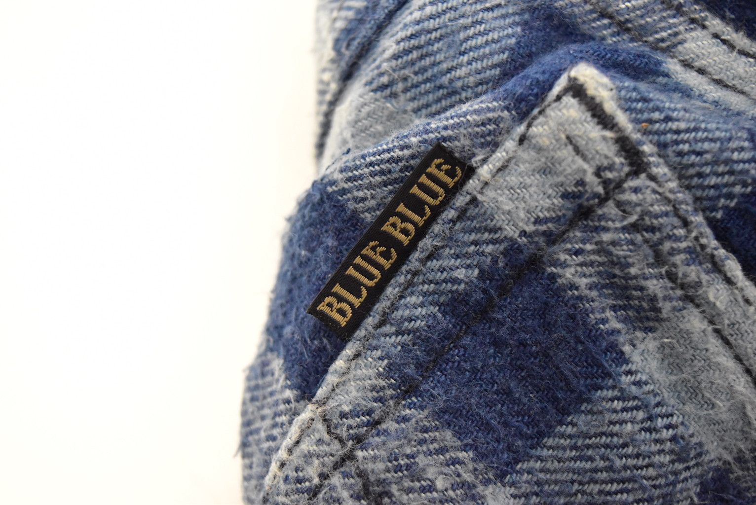 Blue Blue Japan BLUE BLUE Indigo checker chino pants Size US 32 / EU 48 - 10 Thumbnail