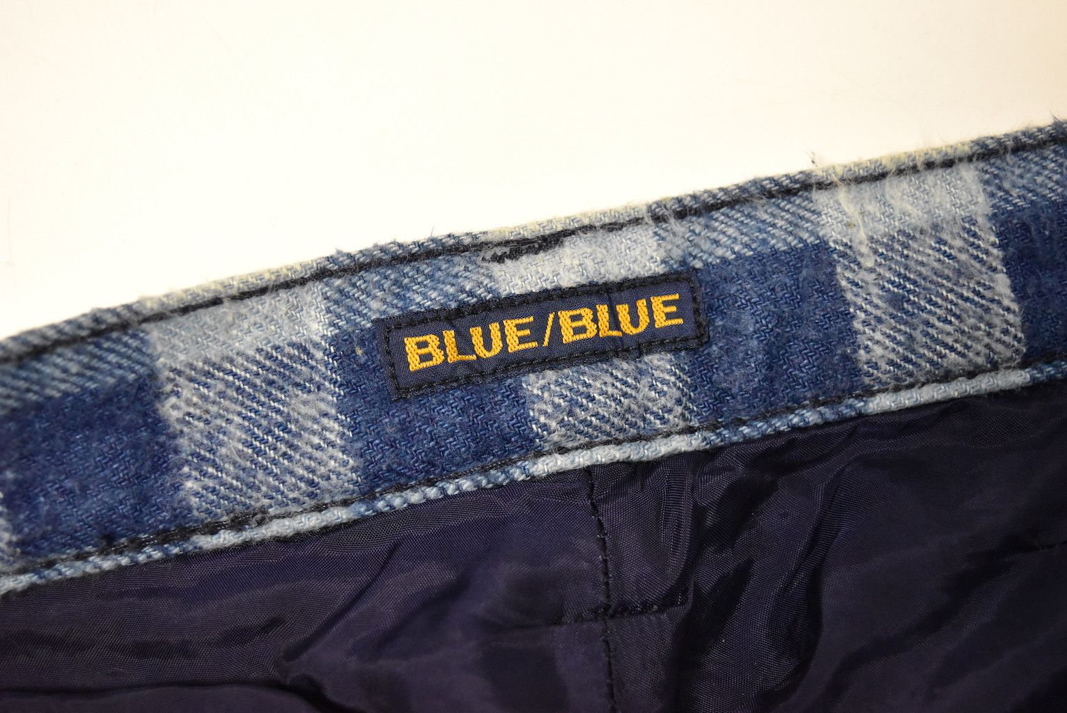 Blue Blue Japan BLUE BLUE Indigo checker chino pants Size US 32 / EU 48 - 11 Thumbnail