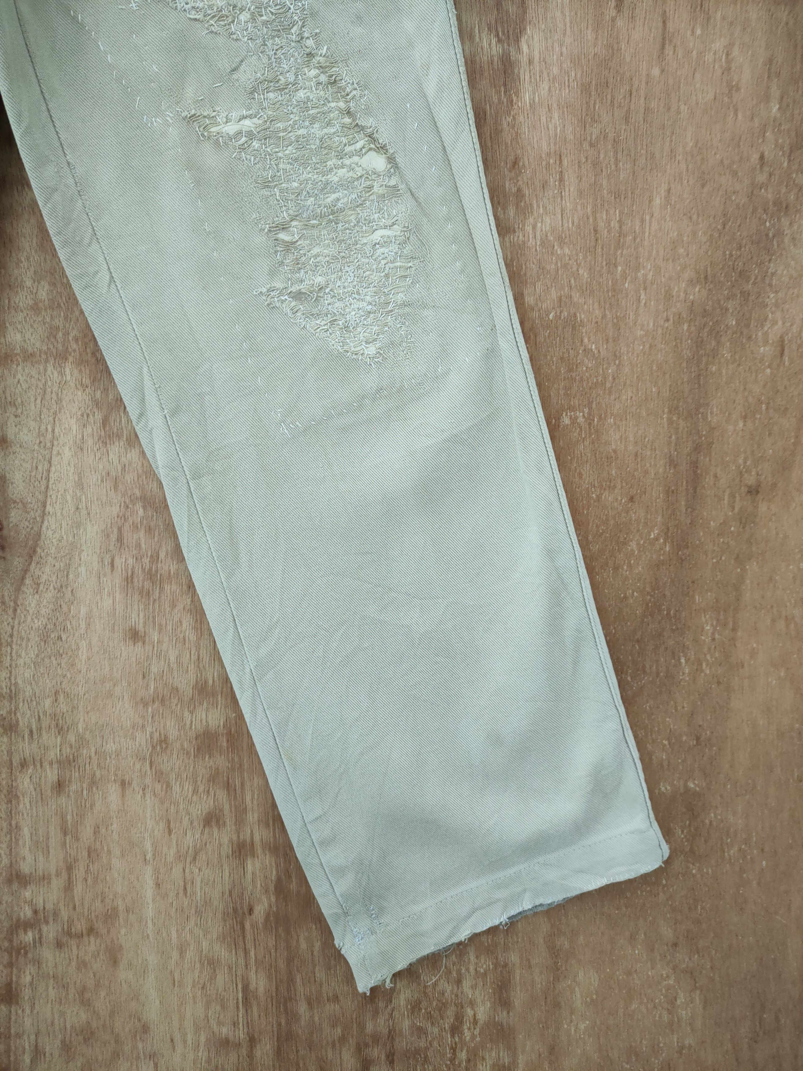 Japanese Brand DLL West Rider distressed worn sashiko japan pants #46-224T Size US 26 / EU 42 - 3 Thumbnail