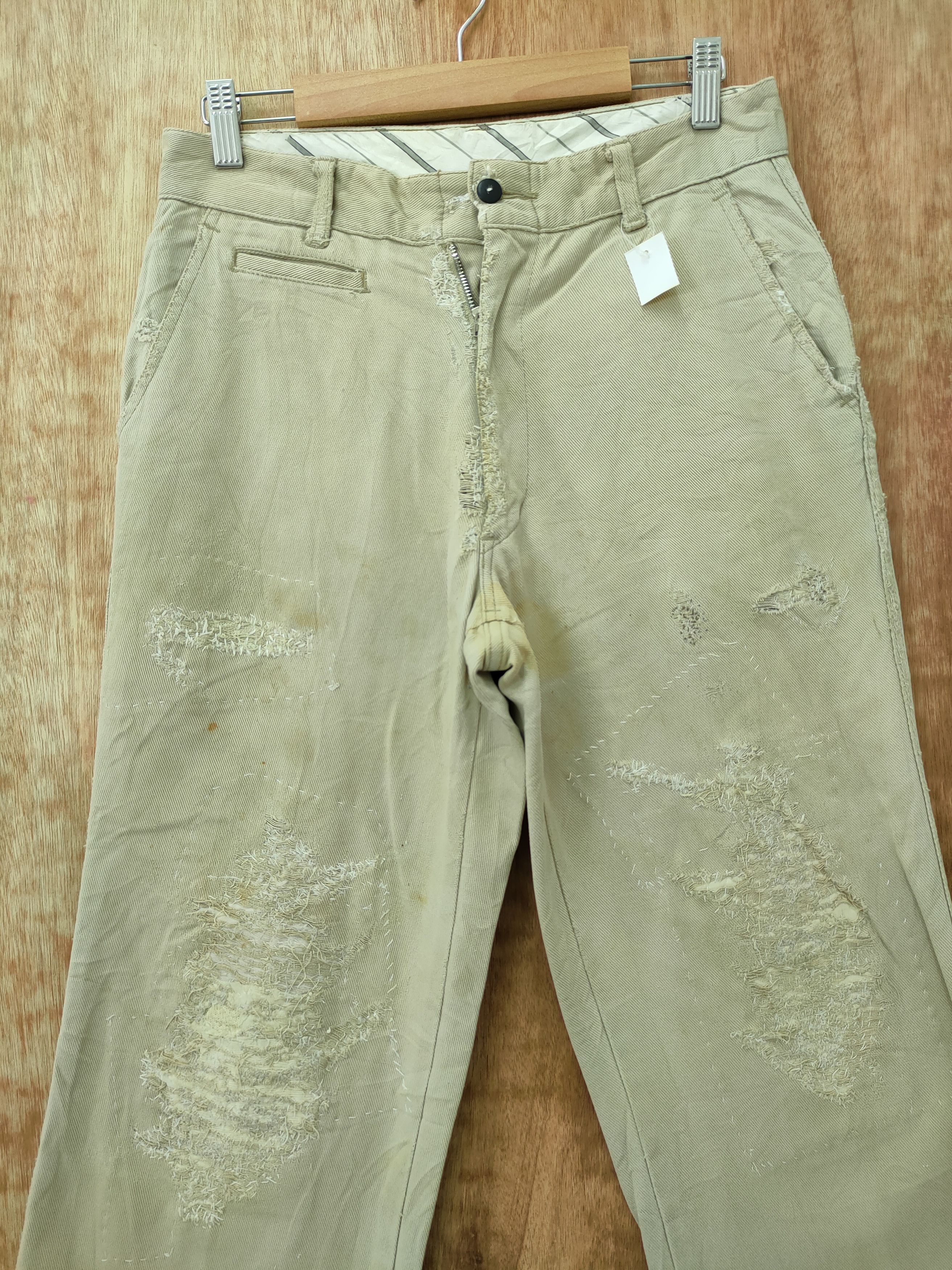 Japanese Brand DLL West Rider distressed worn sashiko japan pants #46-224T Size US 26 / EU 42 - 4 Thumbnail