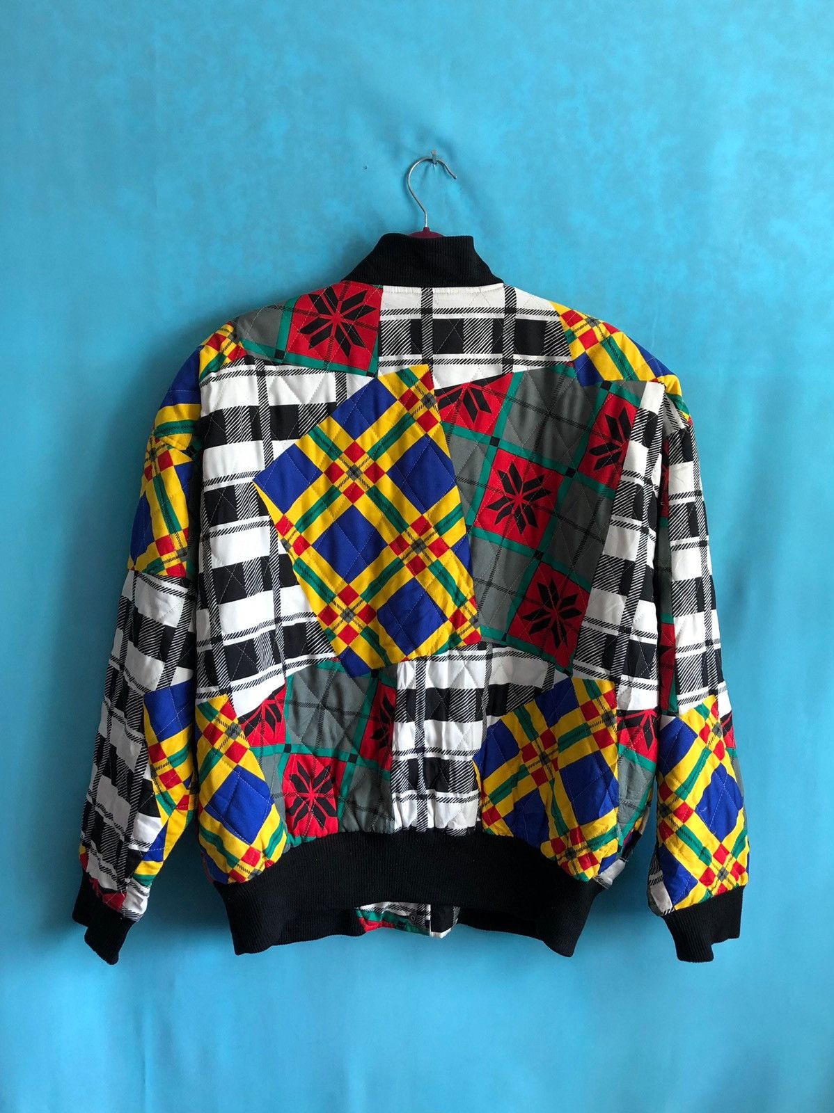 Japanese Brand 1990s givy combination art check floral #1385 Size US L / EU 52-54 / 3 - 1 Thumbnail