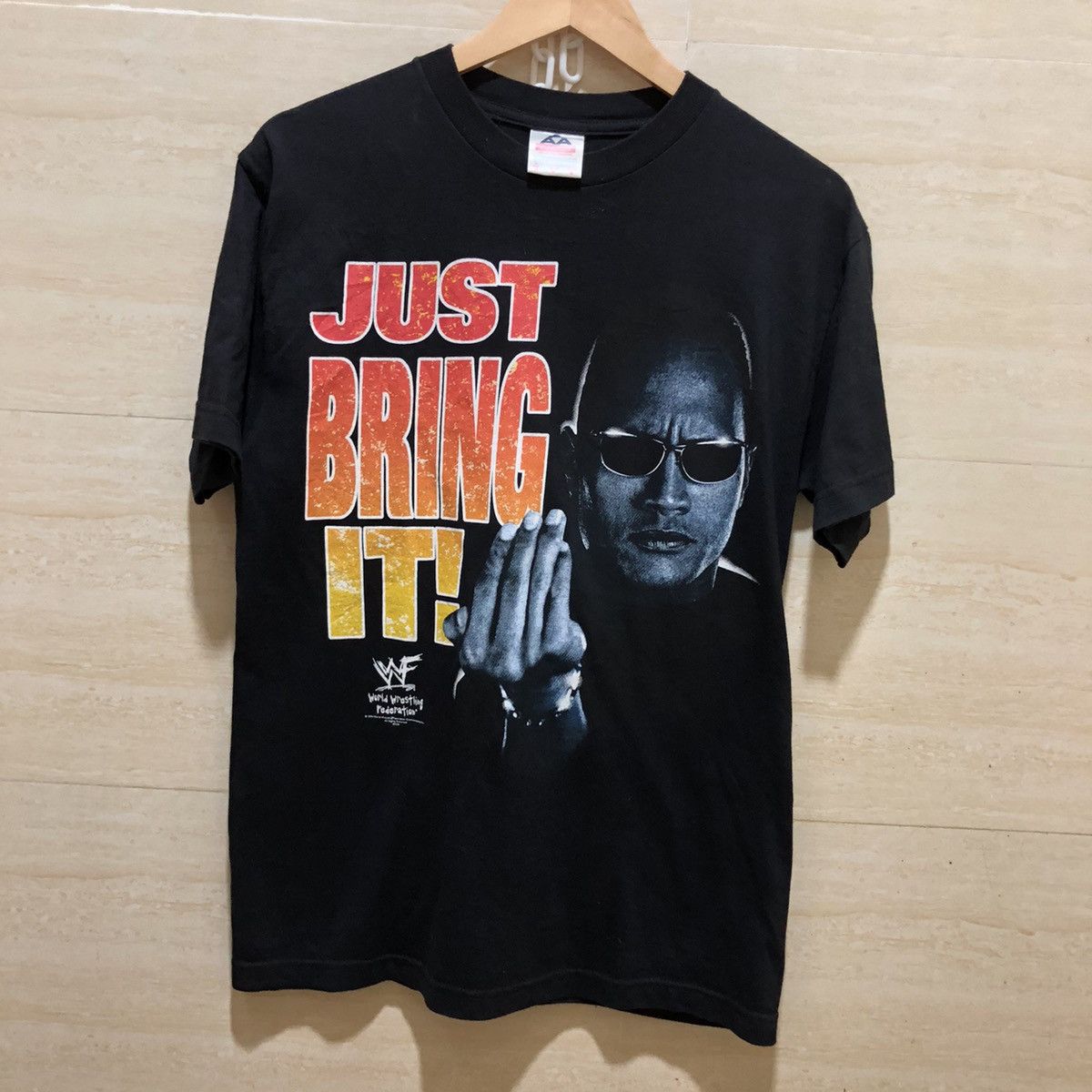Vintage × WWE × WWF Vintage The Rock WWF T-shirt Size US M / EU 48-50 / 2 - 1 Thumbnail
