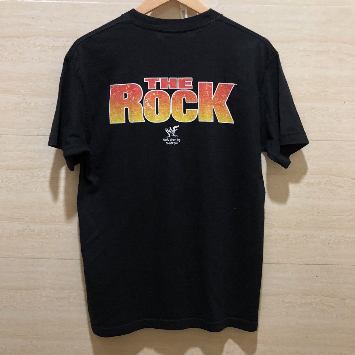 Vintage × WWE × WWF Vintage The Rock WWF T-shirt Size US M / EU 48-50 / 2 - 2 Thumbnail
