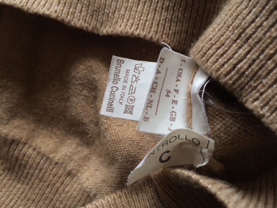 Brunello Cucinelli 100% Cashmere V-Neck Sweater Size US L / EU 52-54 / 3 - 2 Preview