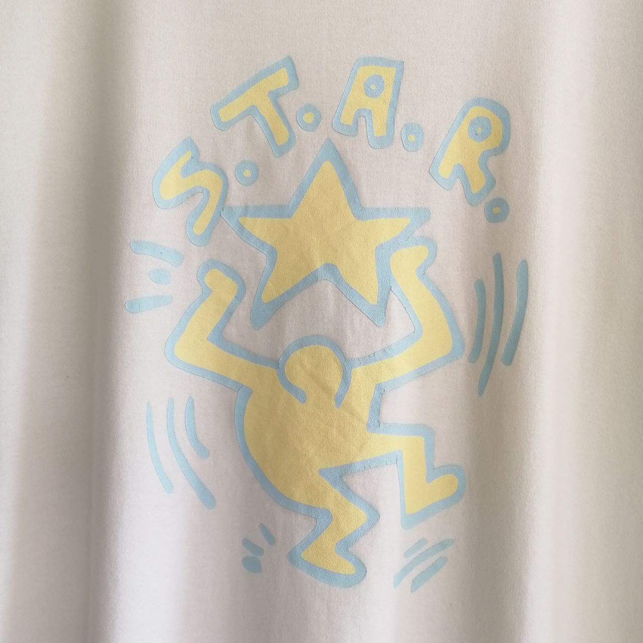 Keith Haring 🔥 Vintage KEITH HARING STAR Design T-shirt Size US L / EU 52-54 / 3 - 2 Thumbnail