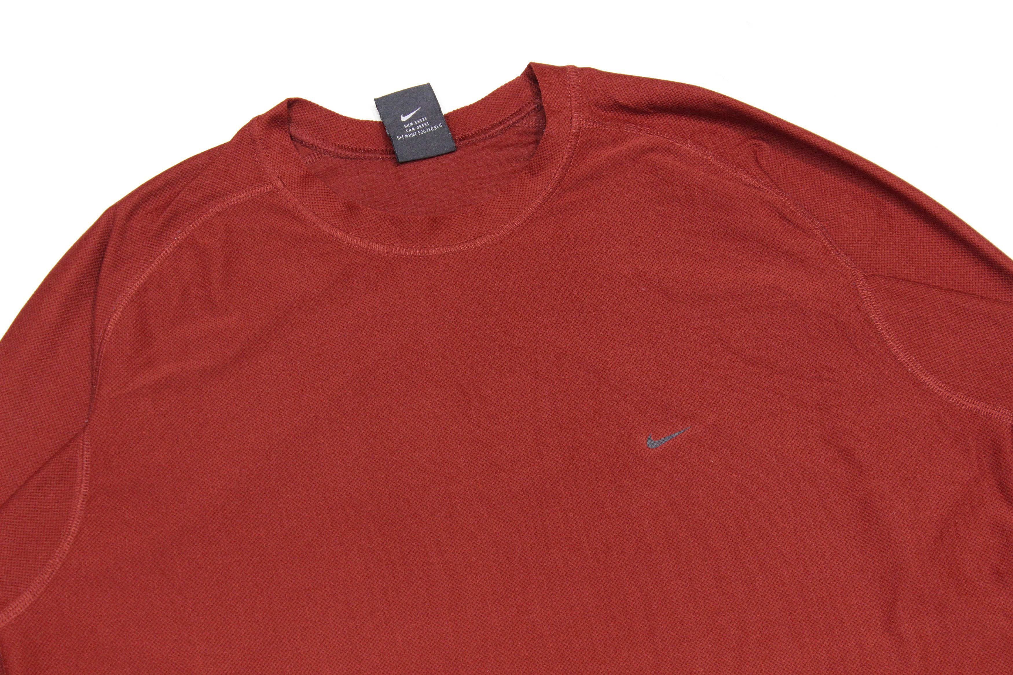 Nike 90S Swoosh Logo Dri-fit Sport Longsleeve Vintage Size US M / EU 48-50 / 2 - 3 Thumbnail