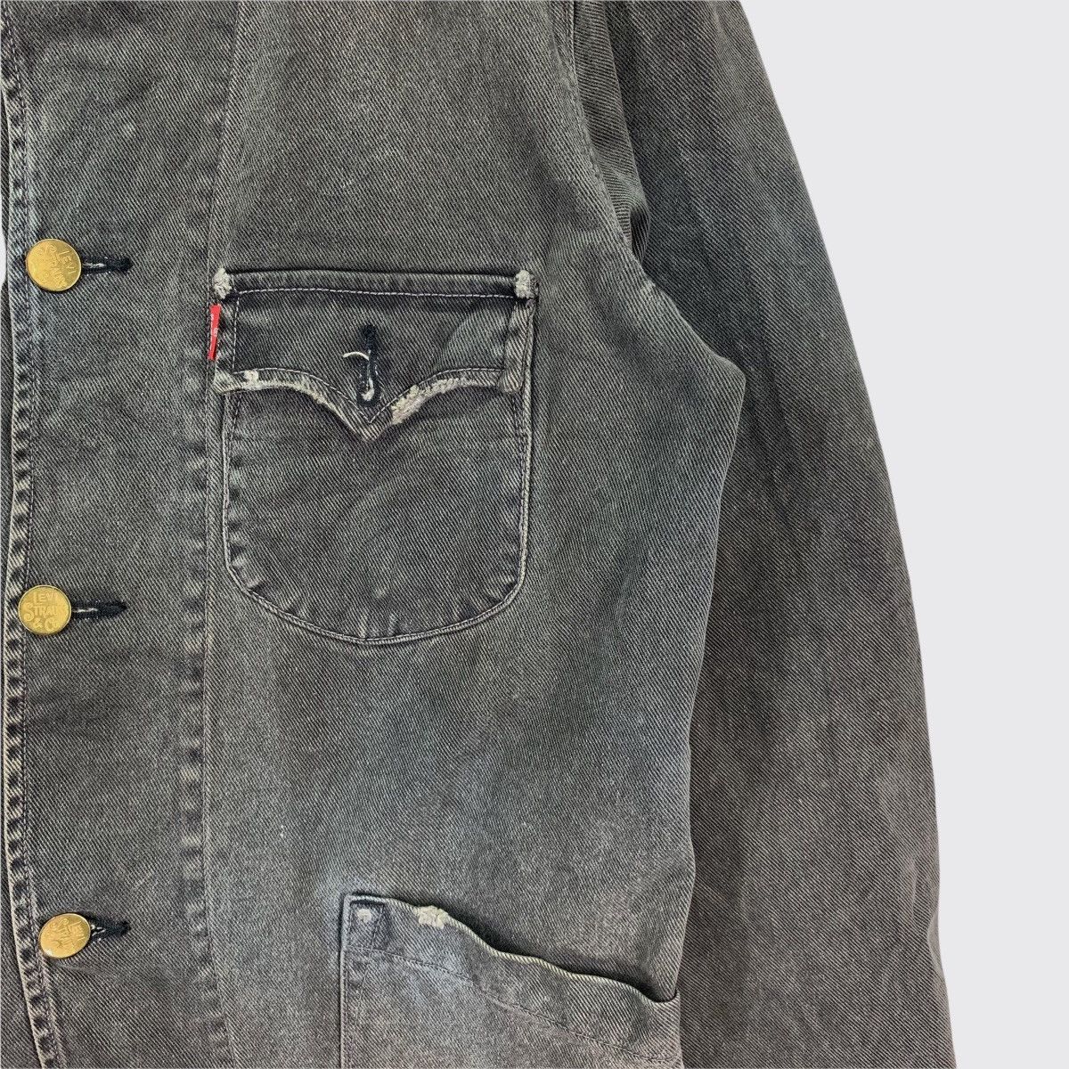 Levi's Vintage 90s Levi’s Distress Chore Jacket Size US M / EU 48-50 / 2 - 5 Thumbnail