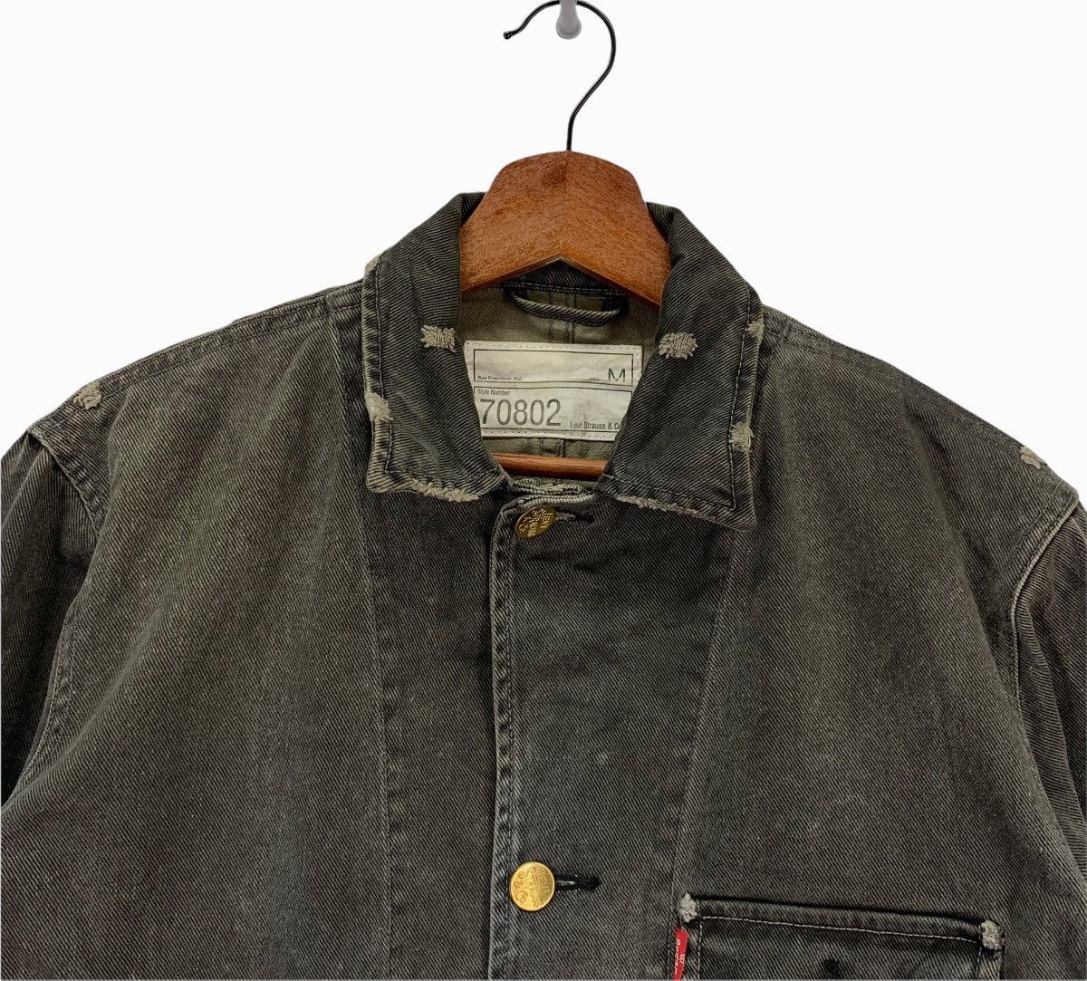Levi's Vintage 90s Levi’s Distress Chore Jacket Size US M / EU 48-50 / 2 - 4 Thumbnail