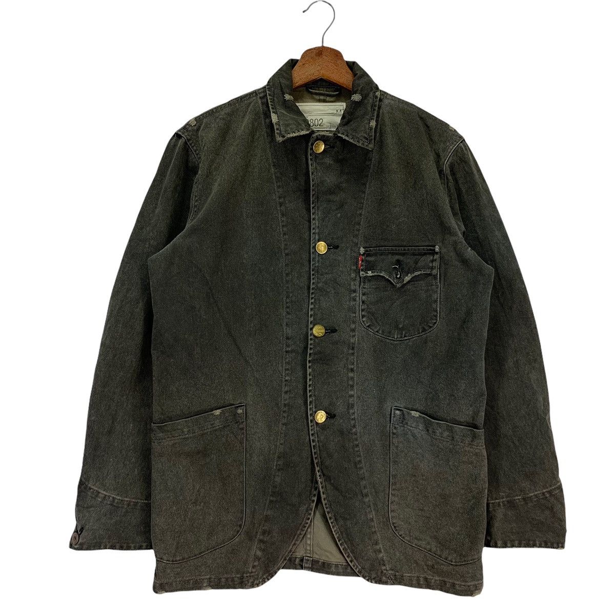 Levi's Vintage 90s Levi’s Distress Chore Jacket Size US M / EU 48-50 / 2 - 1 Thumbnail
