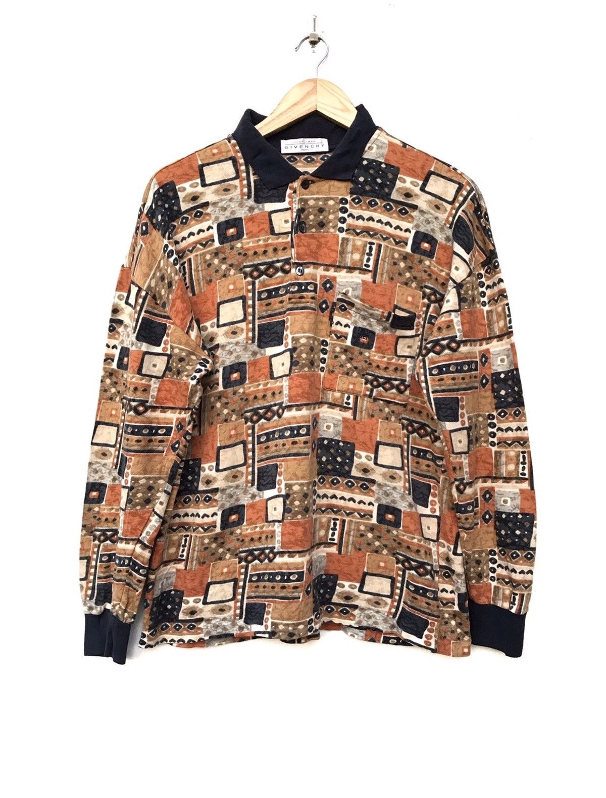 Givenchy Vintage Givenchy Gentleman Paris Classic Retro Full Print Size US M / EU 48-50 / 2 - 1 Thumbnail