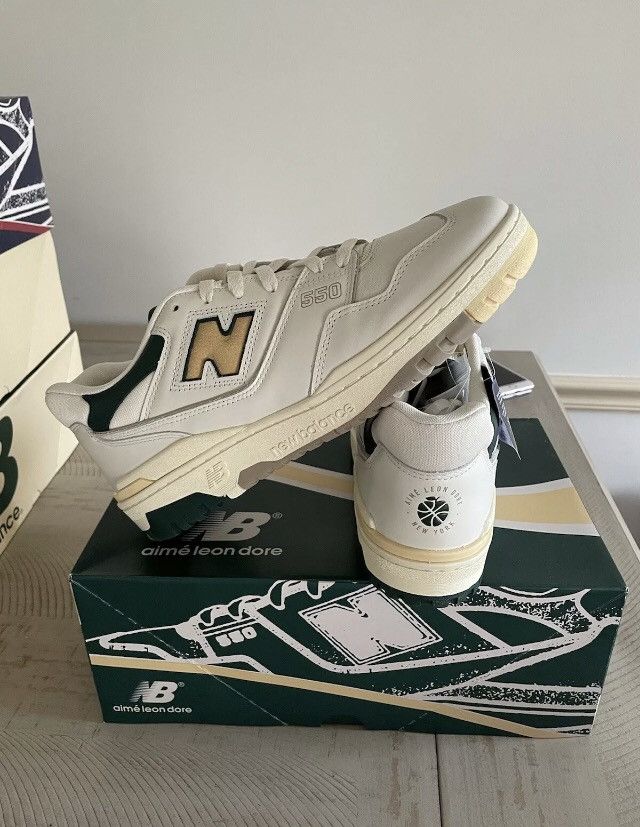 Aime Leon Dore New Balance 550 Natural Green