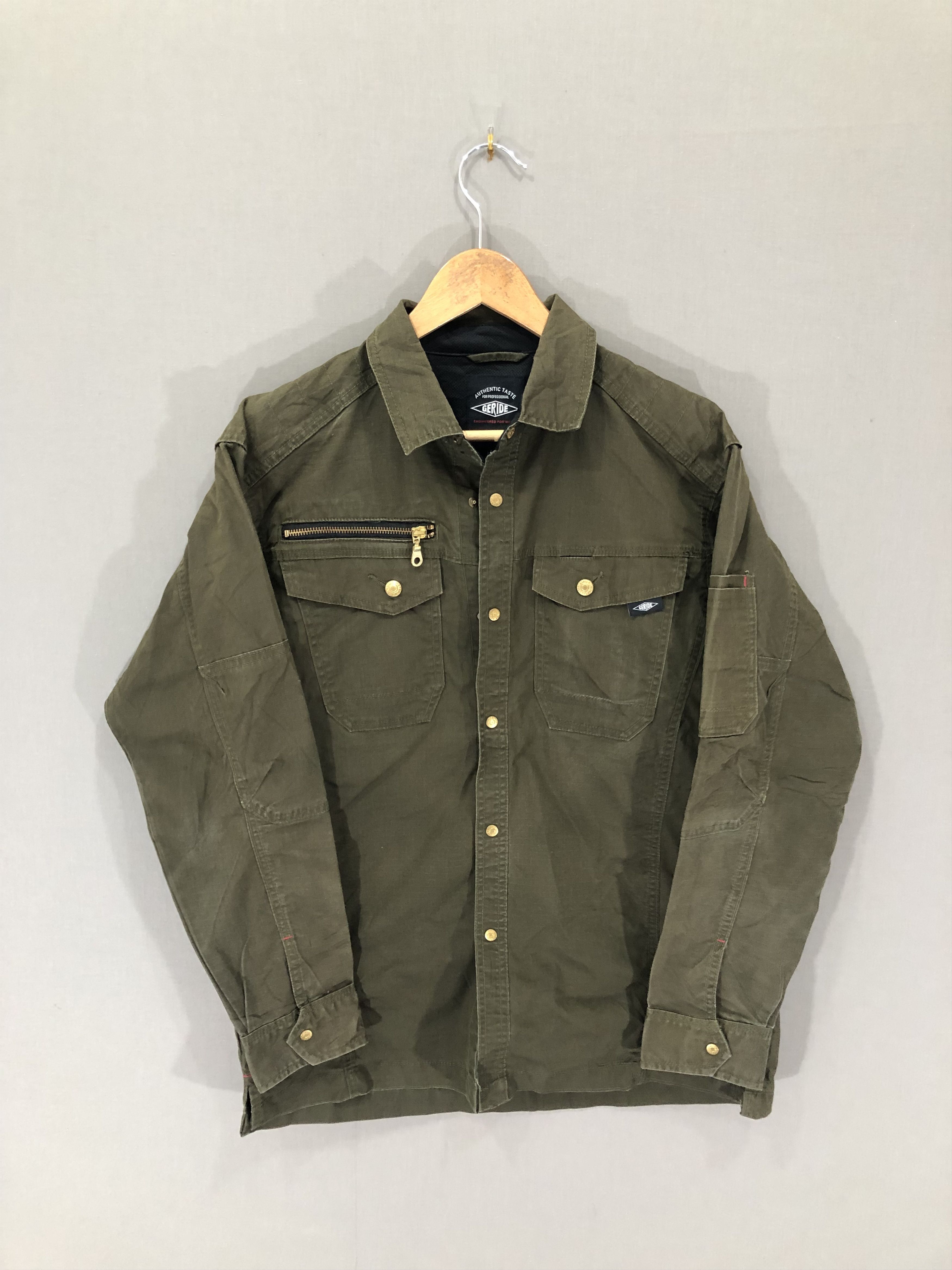 image of Geride Japanese Style Jacket Wear Medium 5627-1-214 in Dark Brown, Men's