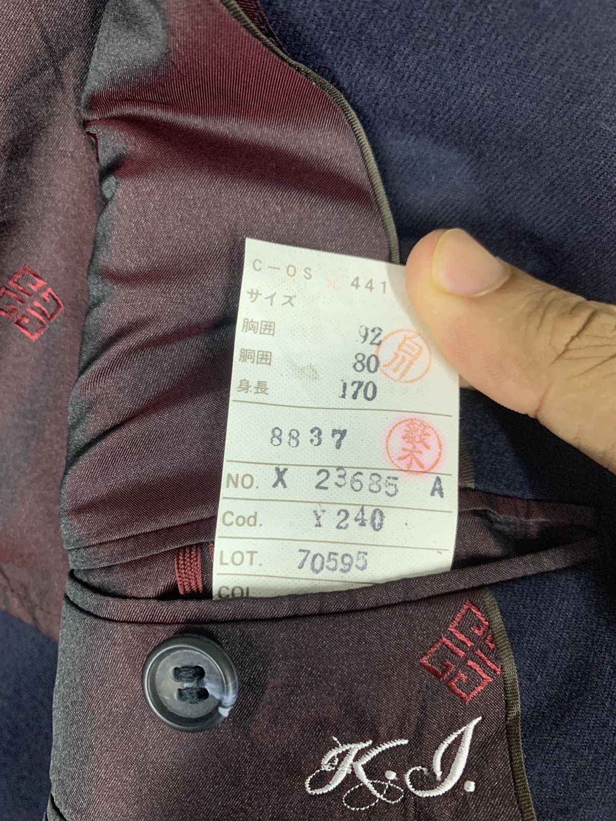 Givenchy 💥 RARE BUTTON GIVENCHY BLAZER NICE DESIGNER Size 40R - 9 Thumbnail