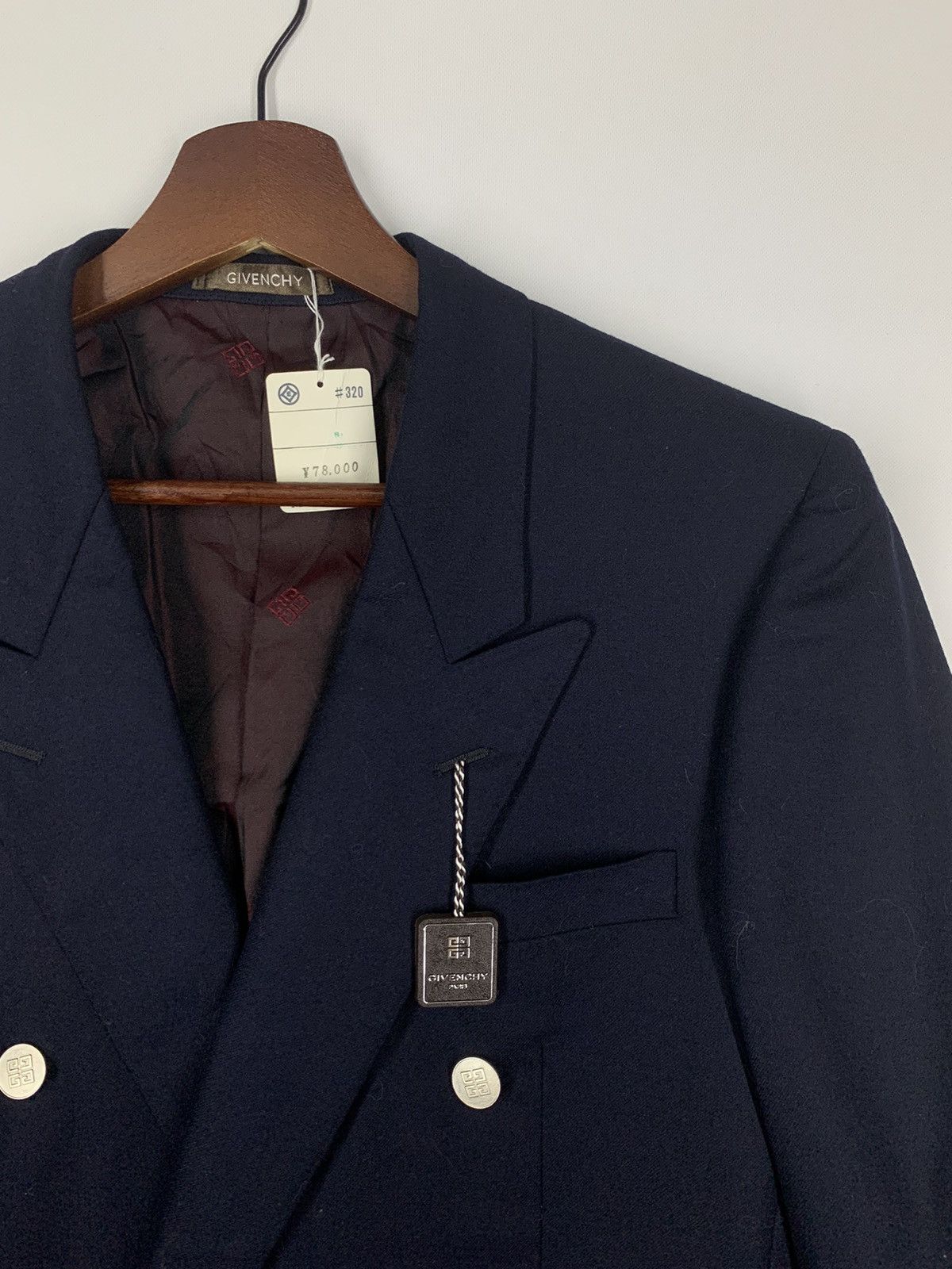 Givenchy 💥 RARE BUTTON GIVENCHY BLAZER NICE DESIGNER Size 40R - 6 Thumbnail