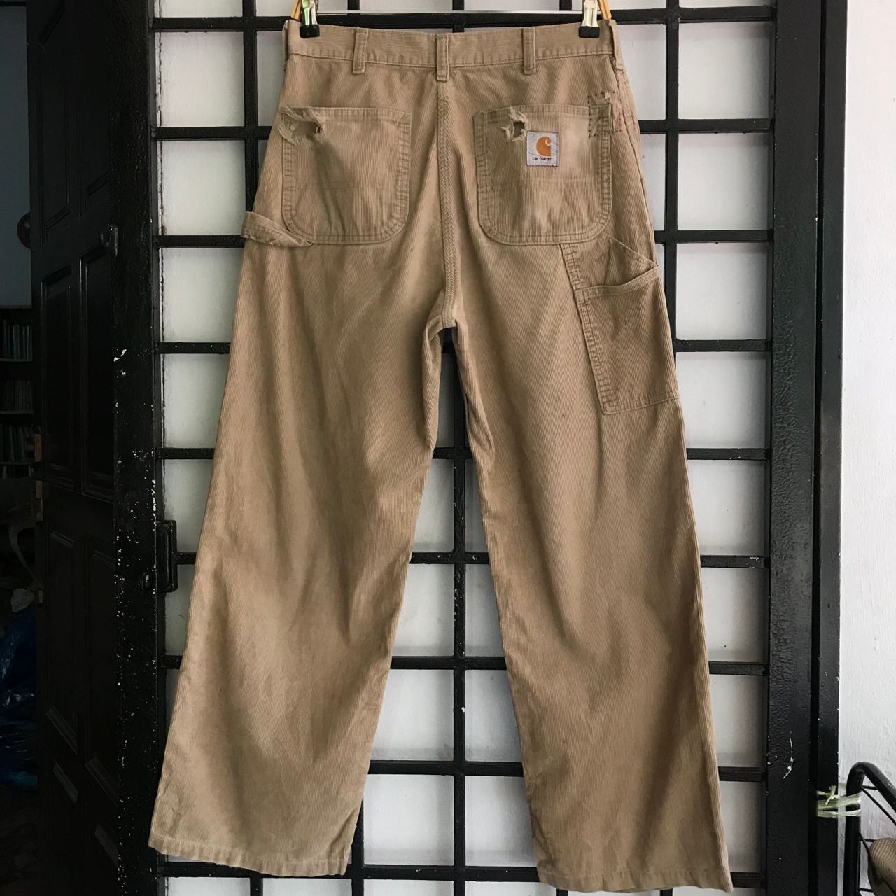 Carhartt 🔥 Vintage CARHART Distressed Corduroy Worker Pants Size US 32 / EU 48 - 1 Thumbnail