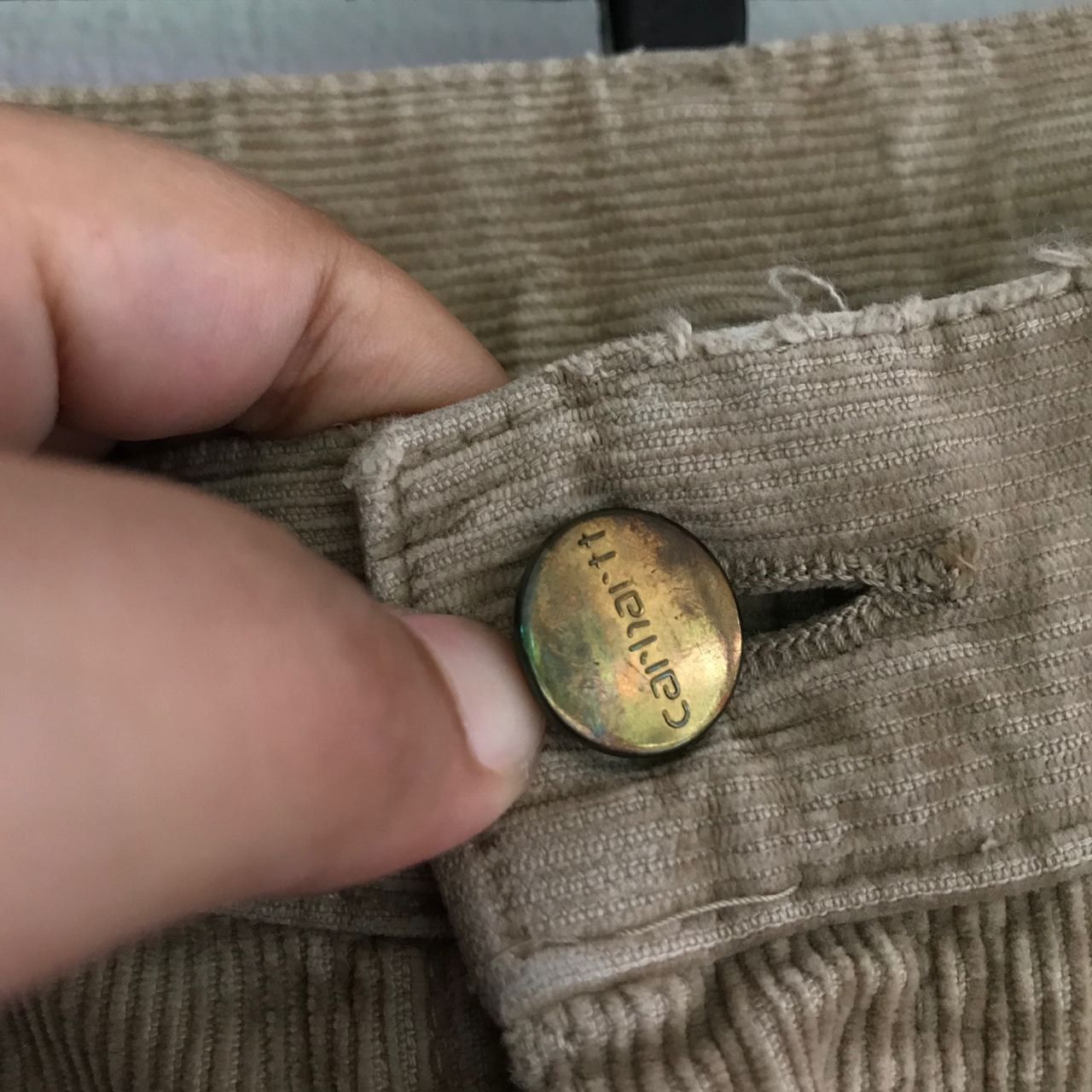 Carhartt 🔥 Vintage CARHART Distressed Corduroy Worker Pants Size US 32 / EU 48 - 7 Thumbnail