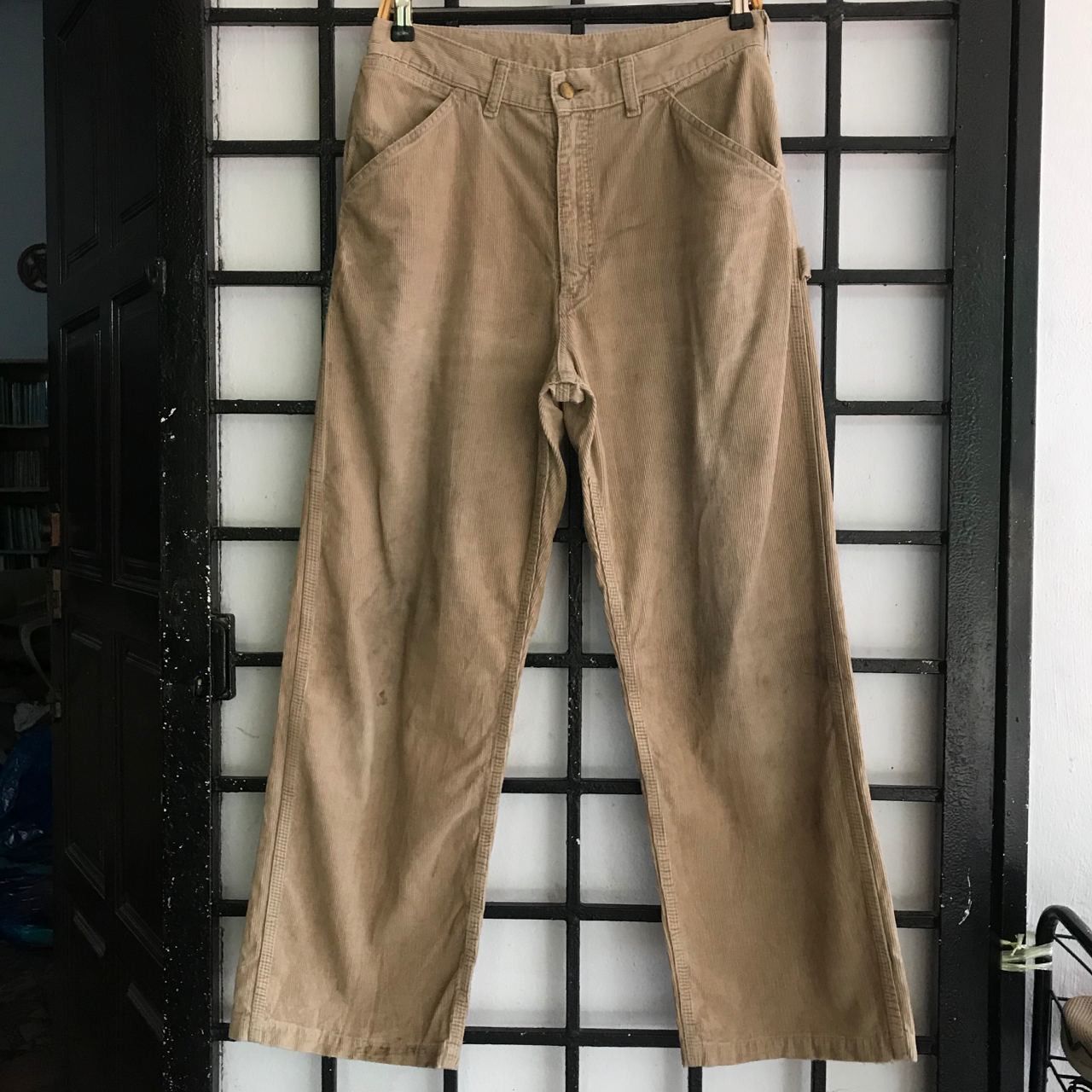 Carhartt 🔥 Vintage CARHART Distressed Corduroy Worker Pants Size US 32 / EU 48 - 5 Thumbnail