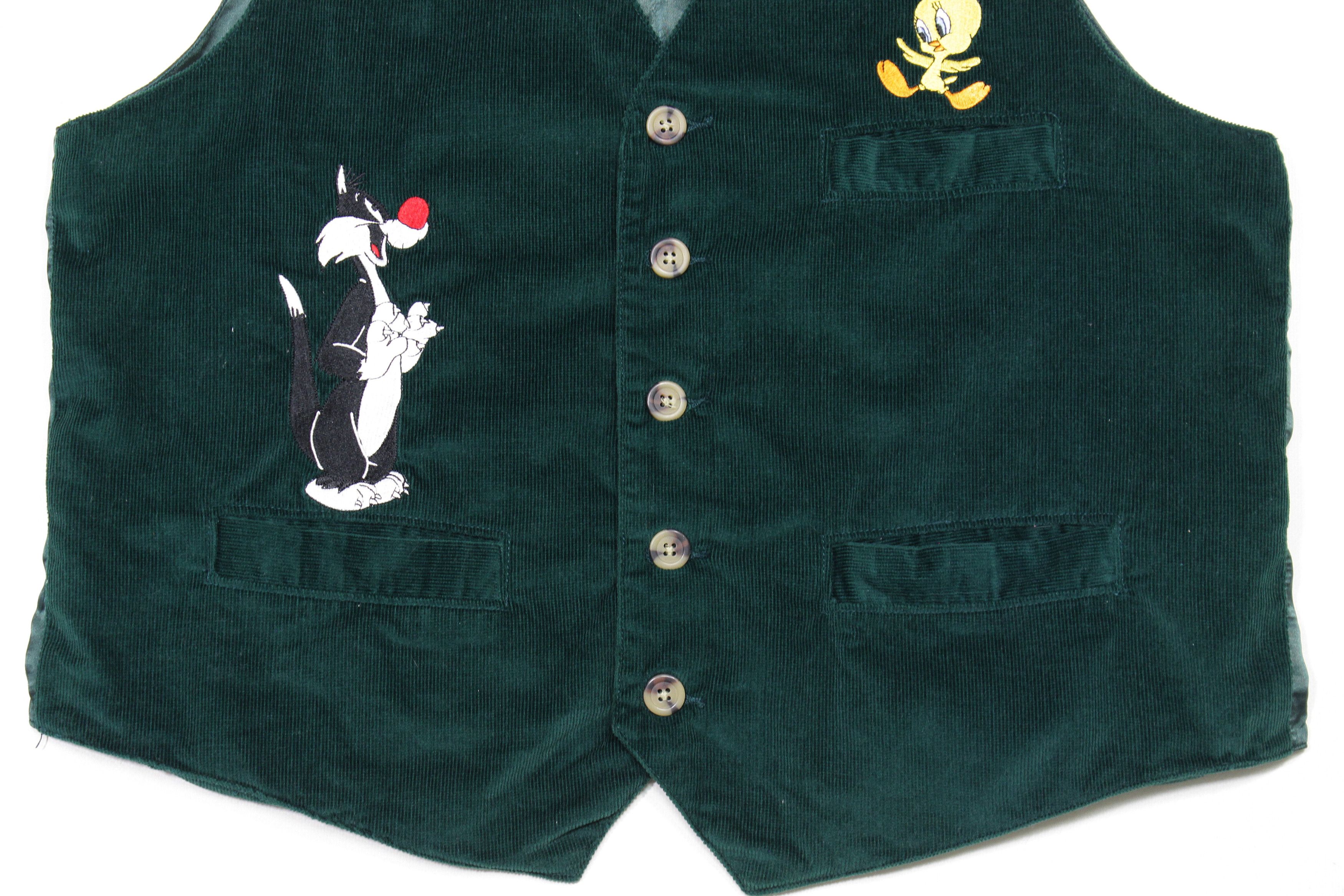 Vintage 1995 Looney Tunes Corduroy Vest Size US L / EU 52-54 / 3 - 4 Thumbnail