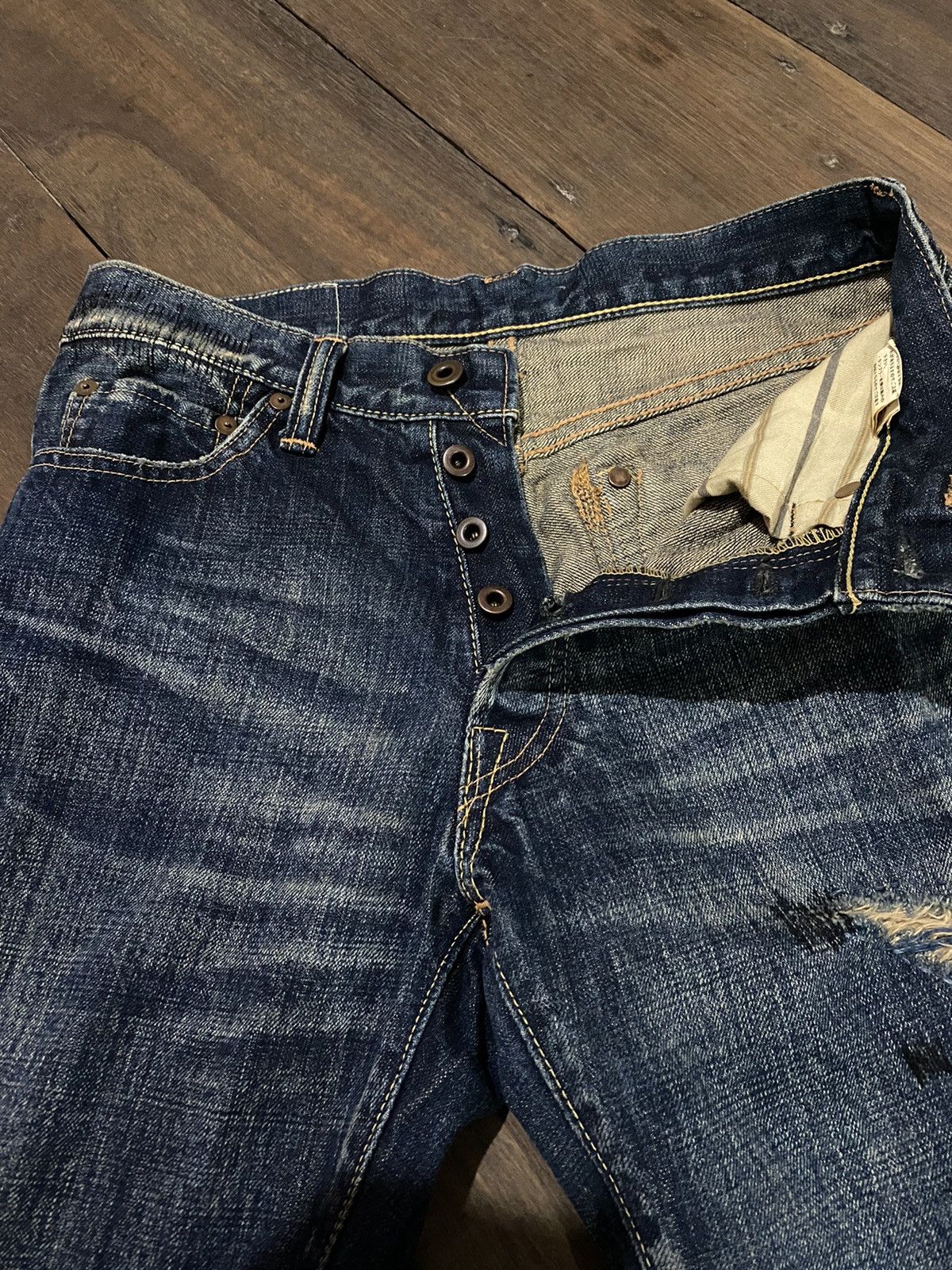 Japanese Brand 🖤BLACKFRIDAY🖤Vintage graph denim Size US 30 / EU 46 - 4 Thumbnail