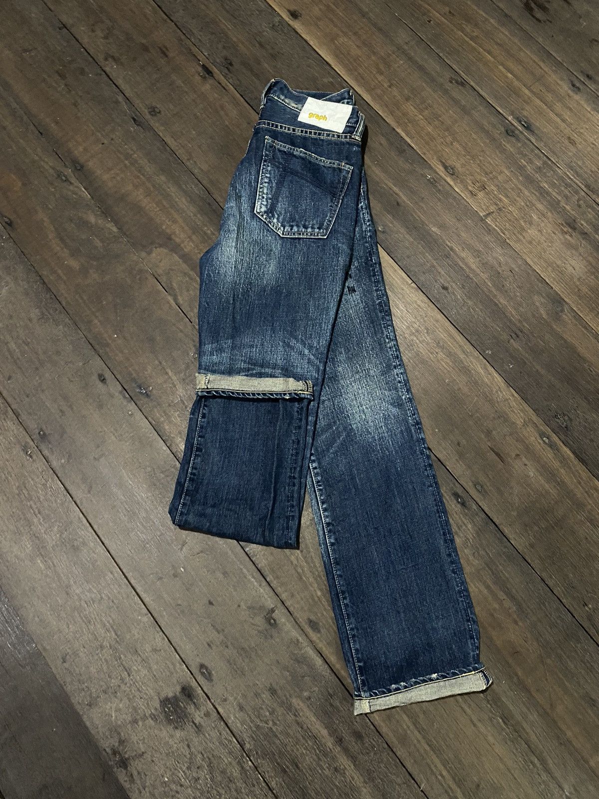 Japanese Brand 🖤BLACKFRIDAY🖤Vintage graph denim Size US 30 / EU 46 - 9 Thumbnail