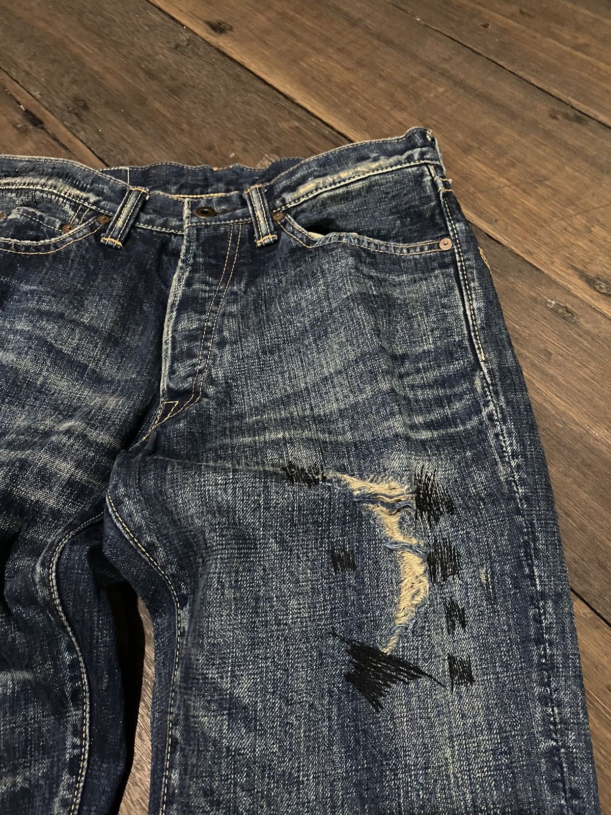Japanese Brand 🖤BLACKFRIDAY🖤Vintage graph denim Size US 30 / EU 46 - 3 Thumbnail