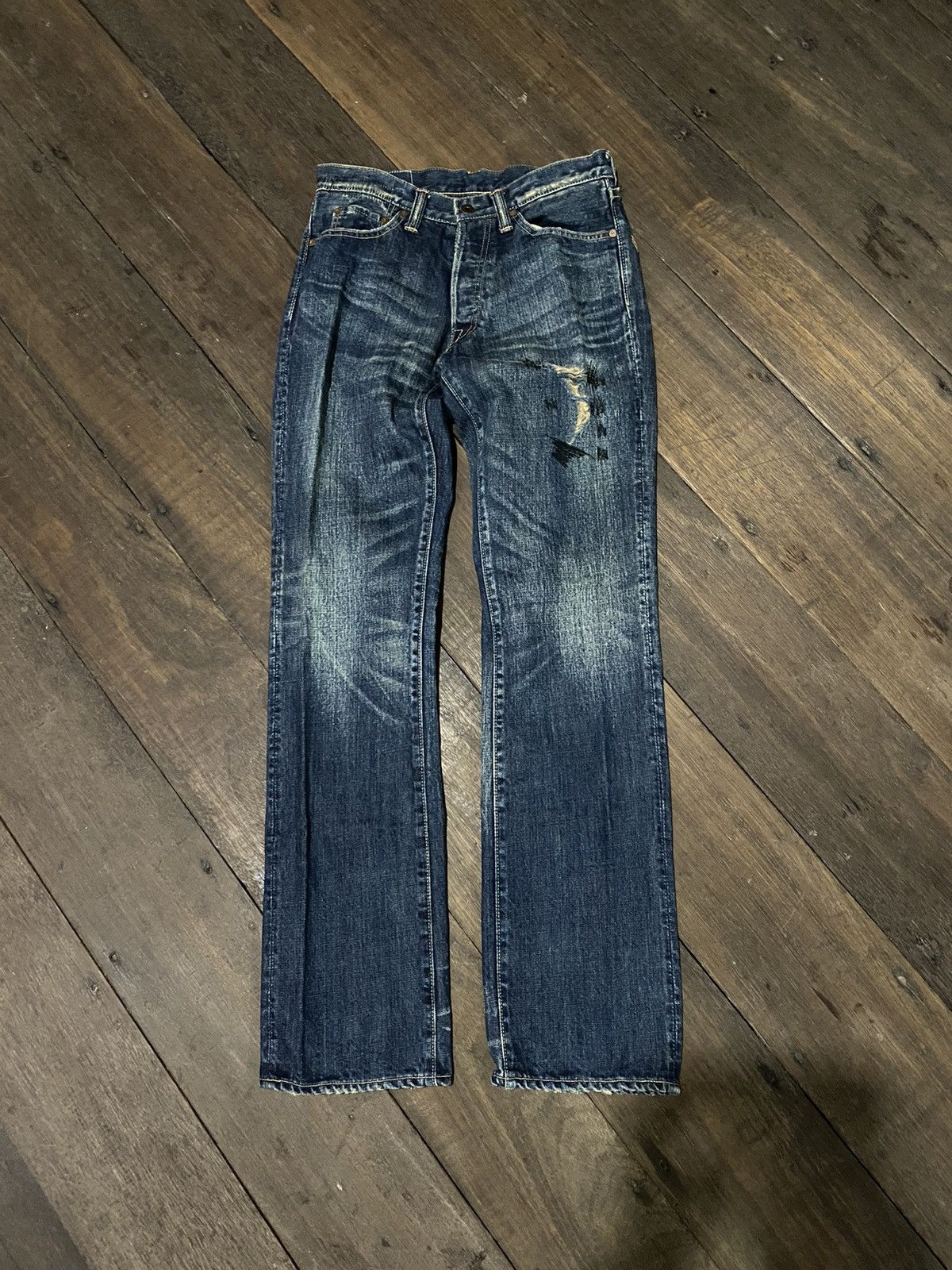 Japanese Brand 🖤BLACKFRIDAY🖤Vintage graph denim Size US 30 / EU 46 - 2 Thumbnail