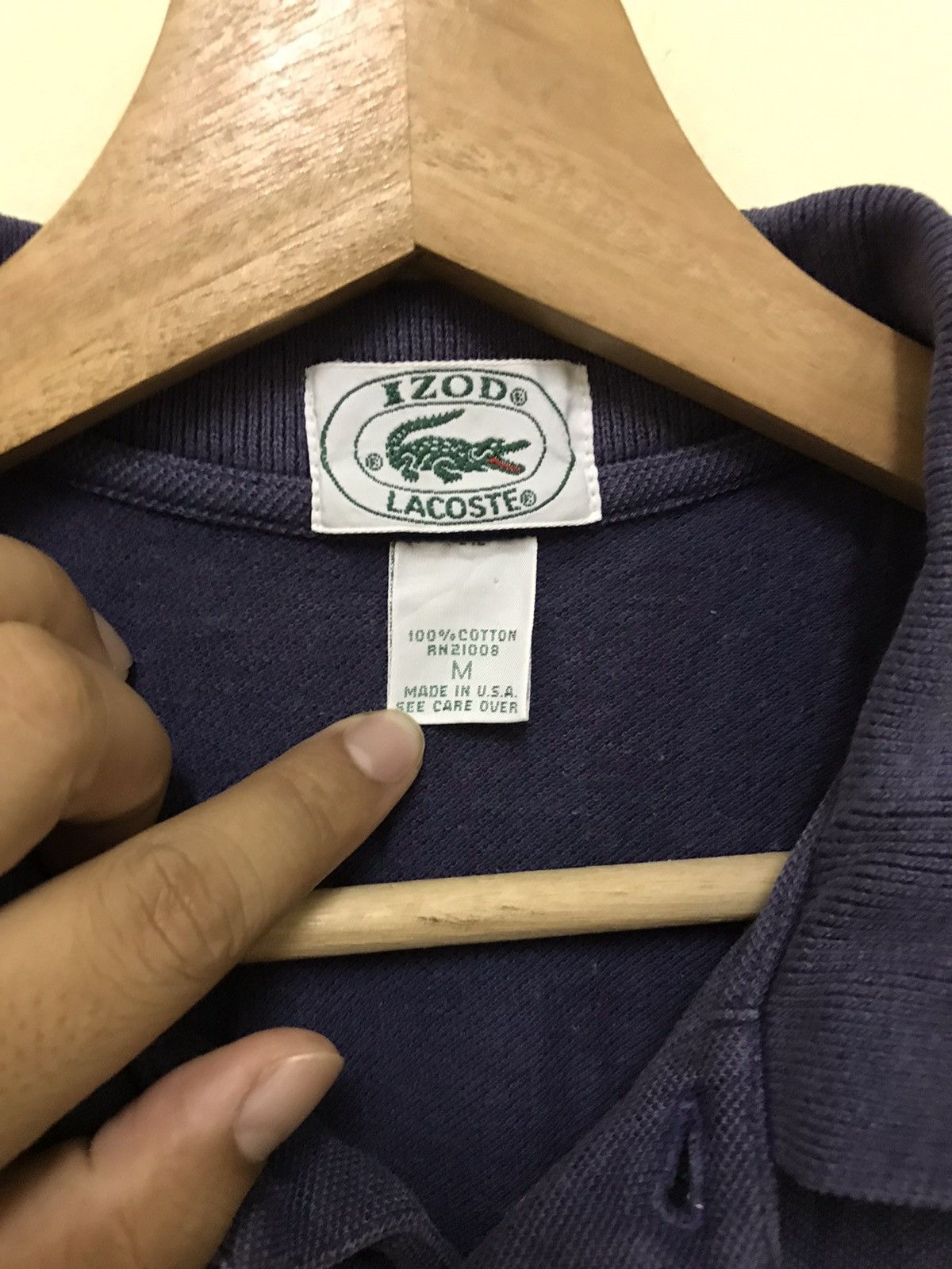 Lacoste × Vintage Vintage Lacoste Polo T Shirt Made In Usa Size US M / EU 48-50 / 2 - 9 Thumbnail