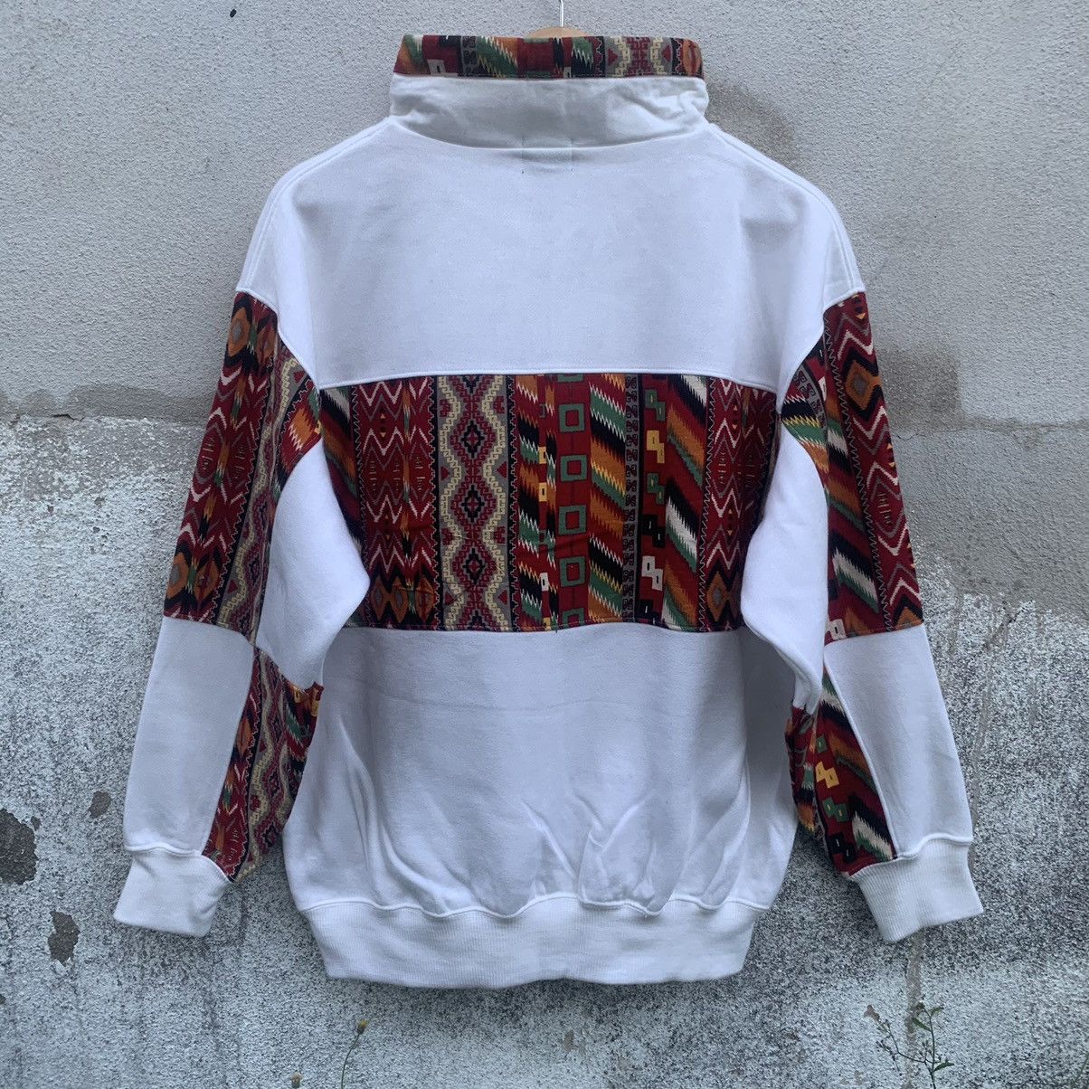 Japanese Brand × Vintage Vtg Rise Sport Casual Navajo Half Zip Pullover Sweatshirts Size US L / EU 52-54 / 3 - 12 Thumbnail