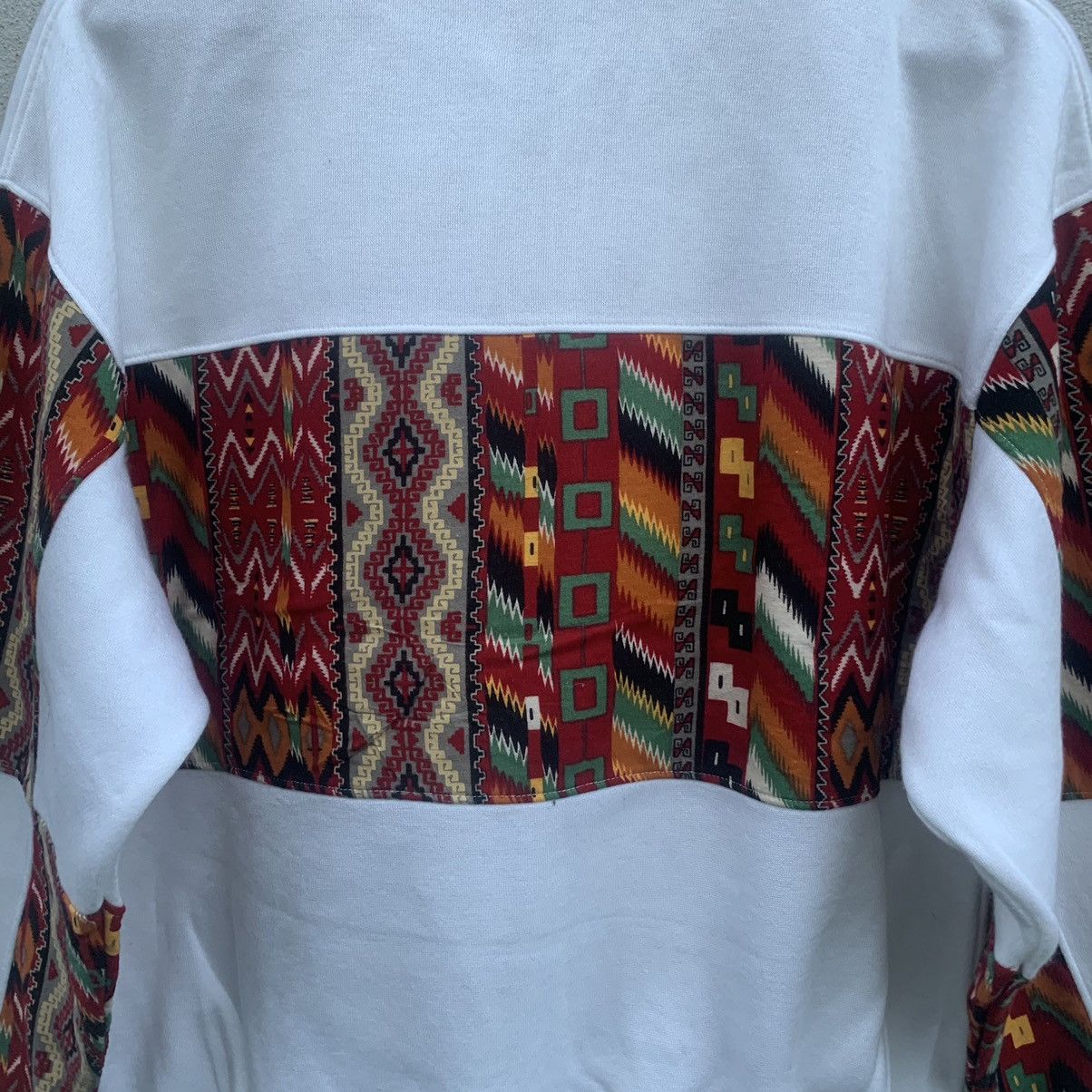 Japanese Brand × Vintage Vtg Rise Sport Casual Navajo Half Zip Pullover Sweatshirts Size US L / EU 52-54 / 3 - 13 Thumbnail
