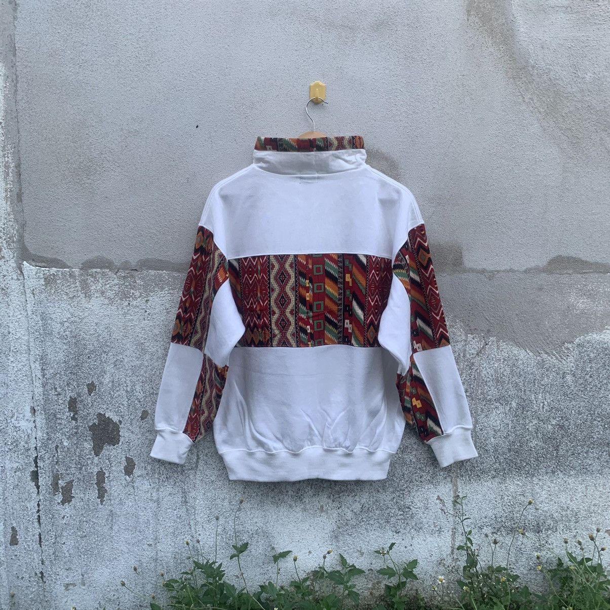 Japanese Brand × Vintage Vtg Rise Sport Casual Navajo Half Zip Pullover Sweatshirts Size US L / EU 52-54 / 3 - 11 Thumbnail