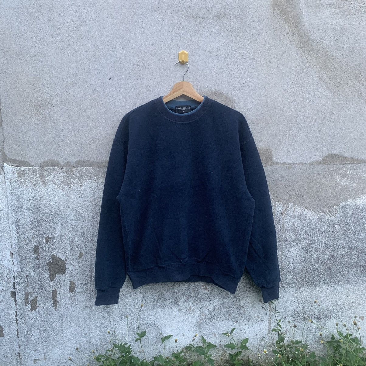 TOUS × Vintage Tous Les Colecons Homme Spell Out Pullover Sweatshirts Size US L / EU 52-54 / 3 - 3 Thumbnail
