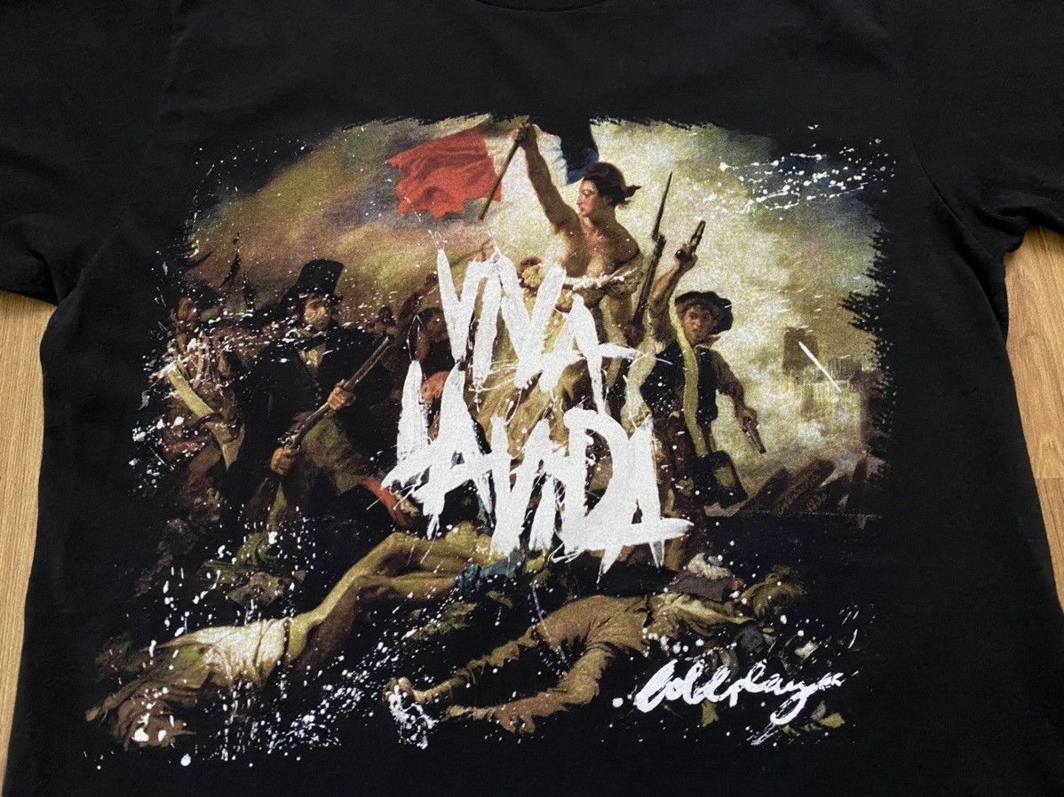 Band Tees Coldplay Viva La Vida Tour 2009 T Shirt Tee Size S Size US S / EU 44-46 / 1 - 2 Thumbnail