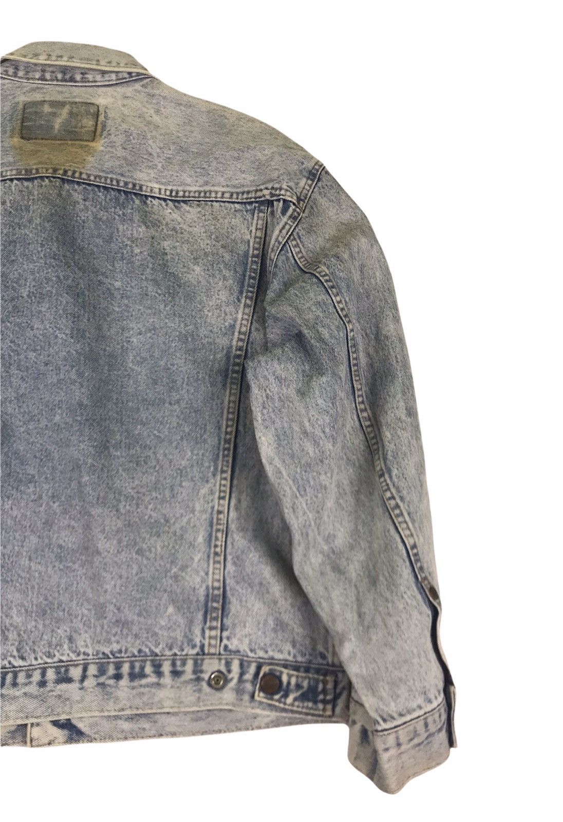 Vintage × Wrangler Vintage Distressed Denim Wrangler Jacket Size US L / EU 52-54 / 3 - 8 Thumbnail